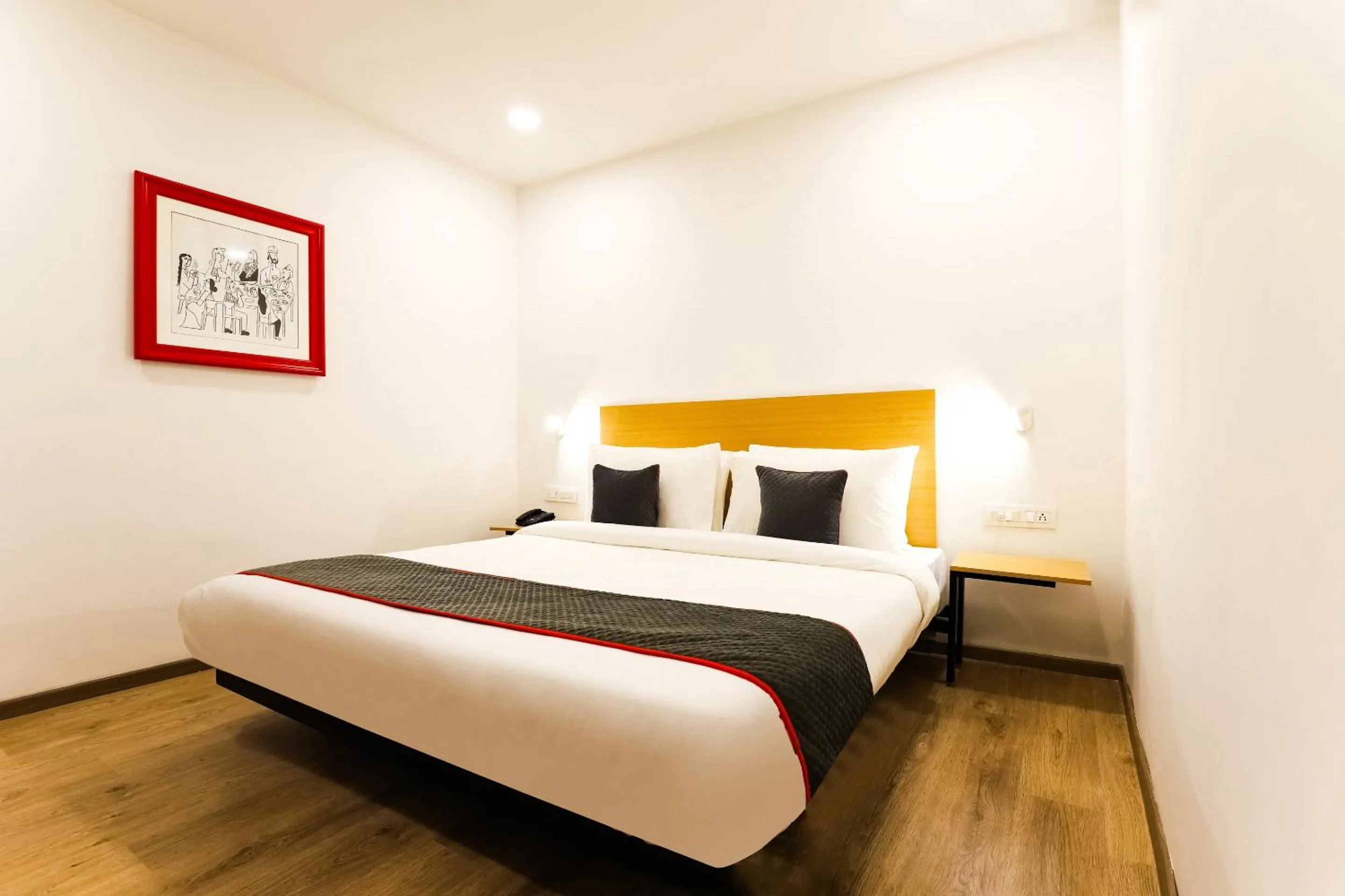 Bedroom, Bed in Townhouse Prithvi Resort Near Phoenix Palassio