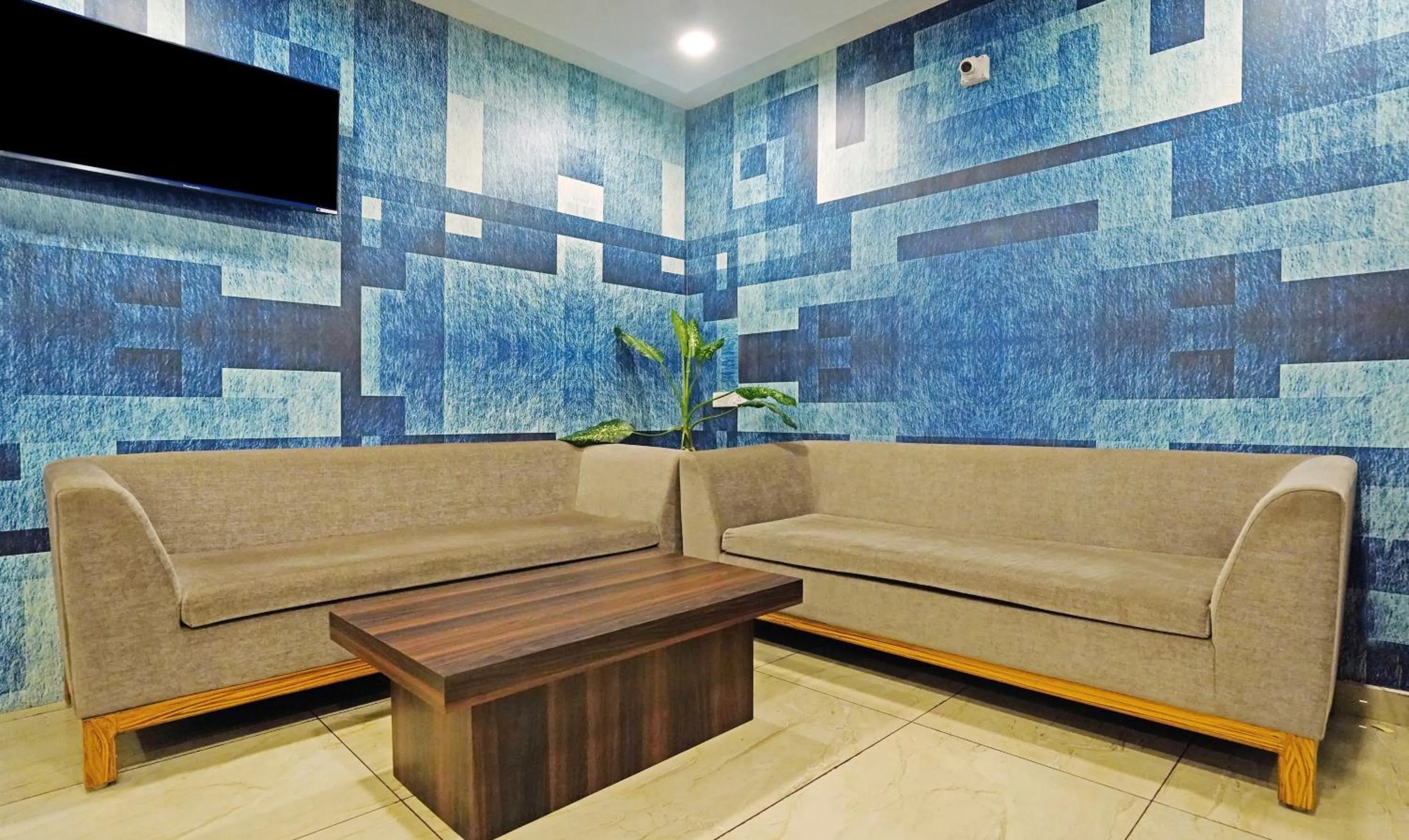 Seating area in Treebo Lazystay Grand Patia