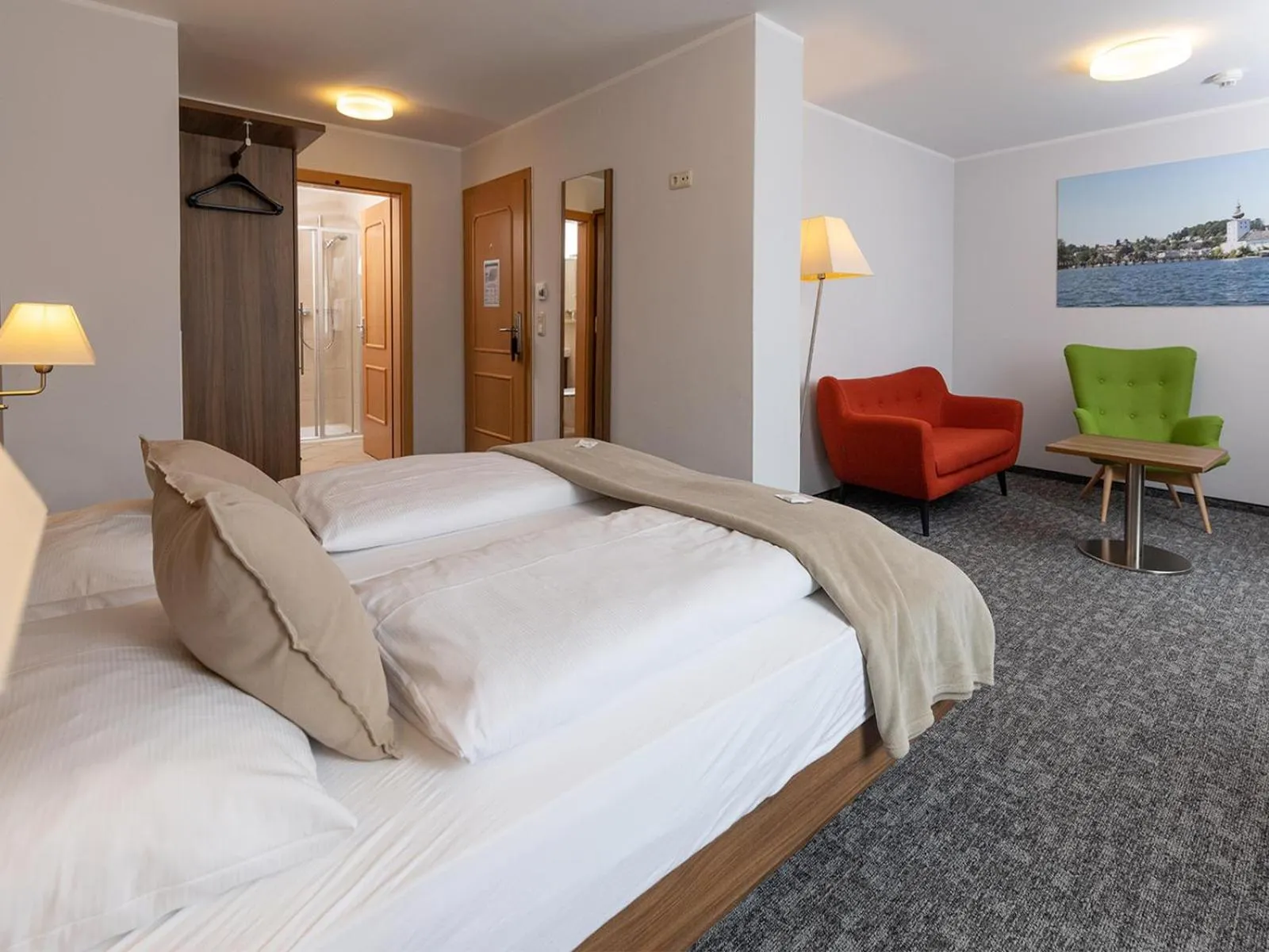 Photo of the whole room, Bed in Seehotel im Weyer