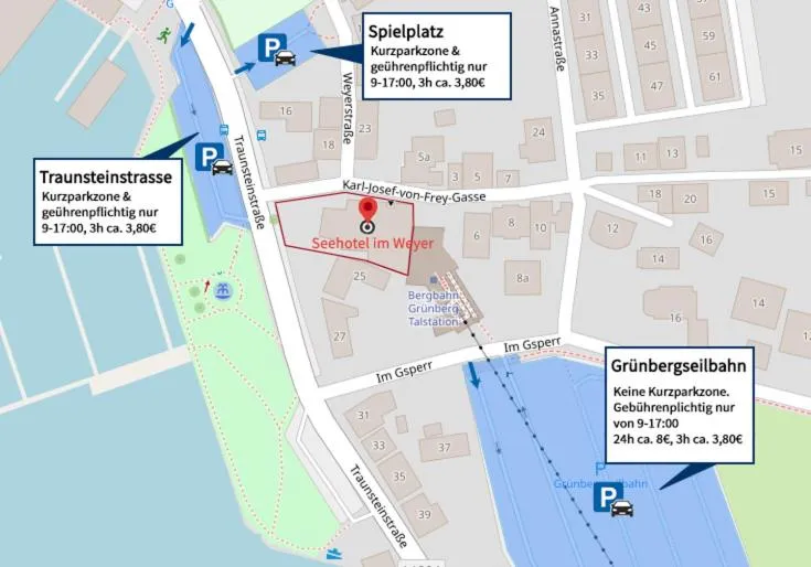 Parking in Seehotel im Weyer