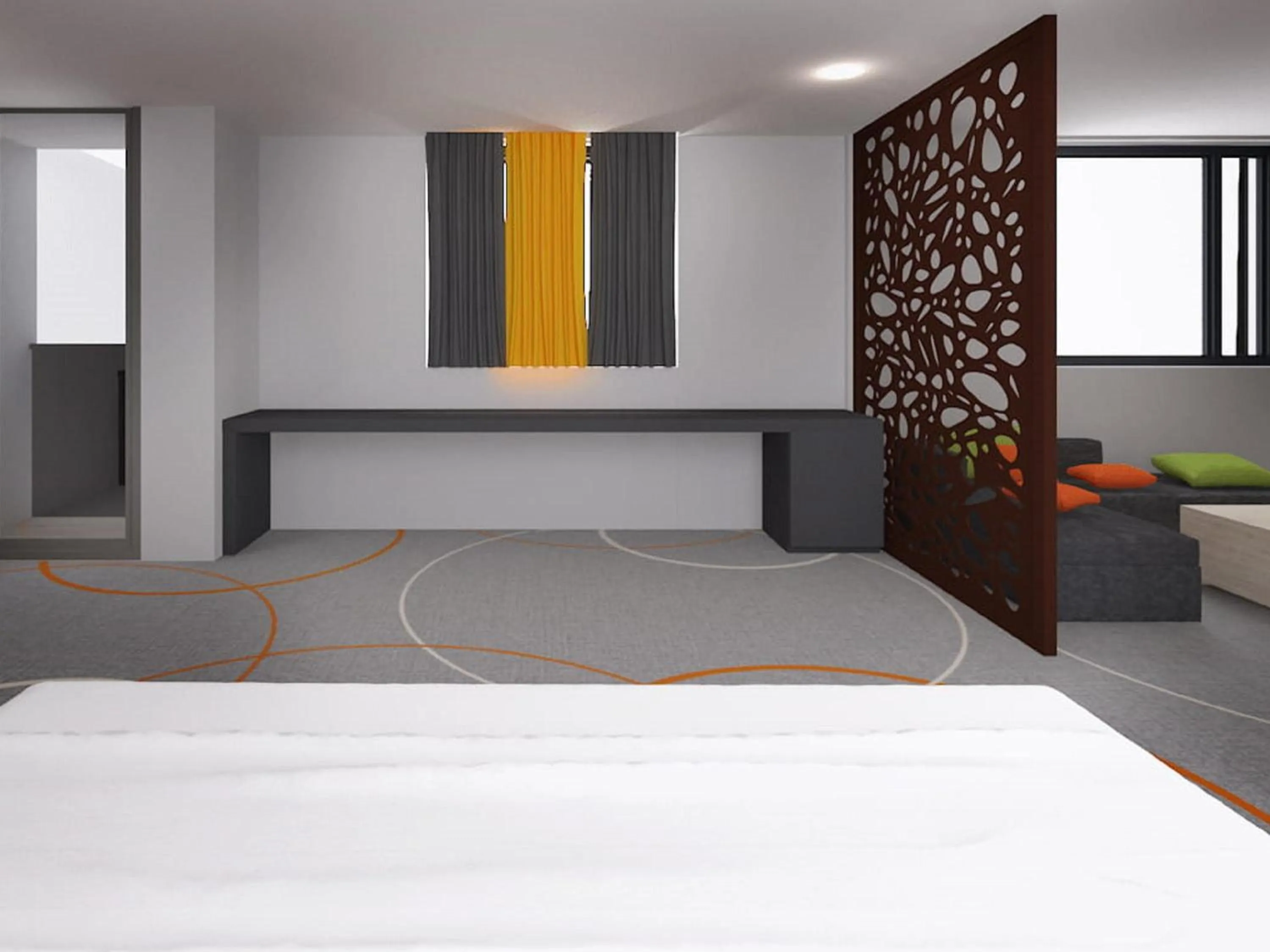Bedroom, Bed in Ibis Styles Bucharest Airport