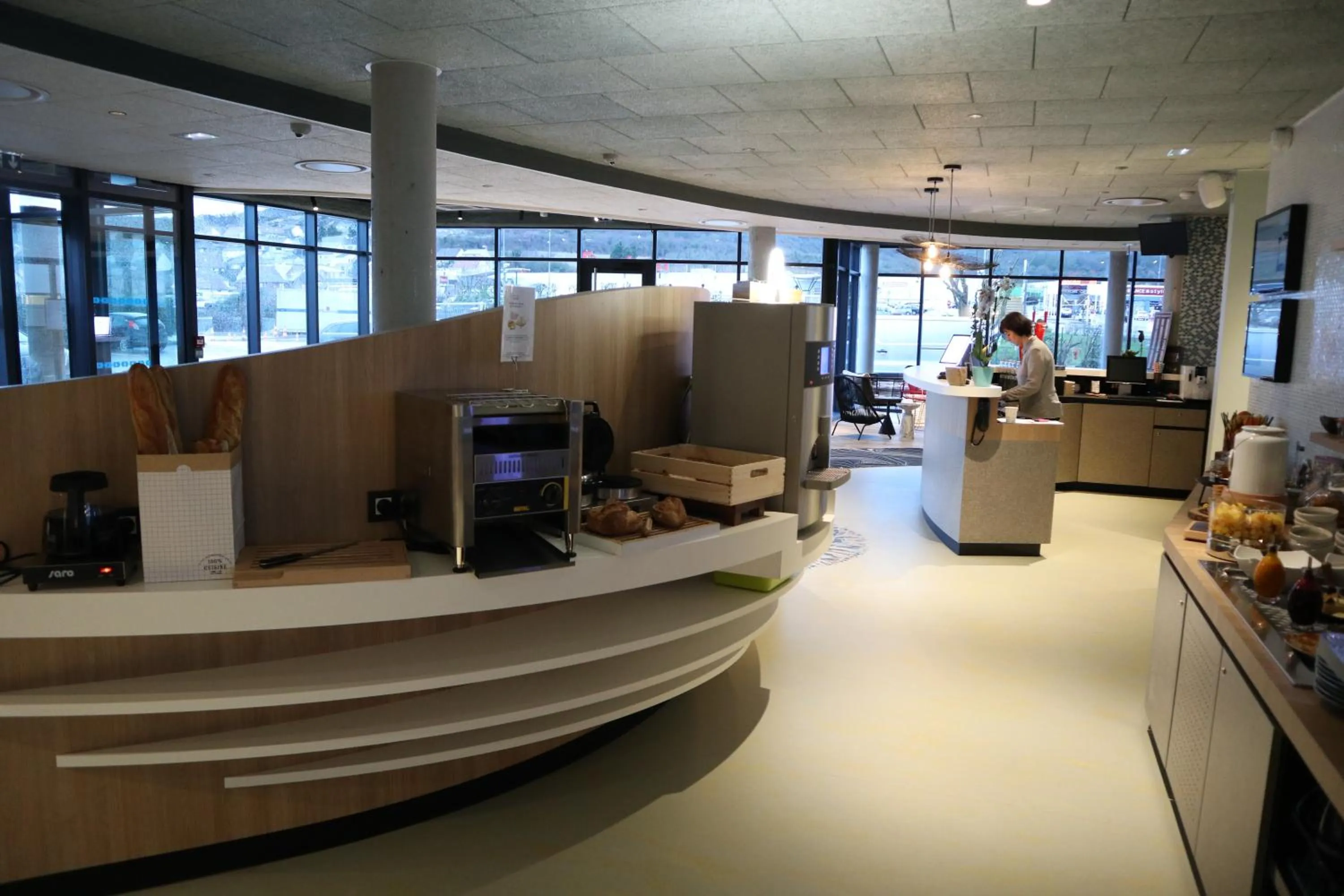 Buffet breakfast in ibis Styles Le Treport Mers Les Bains