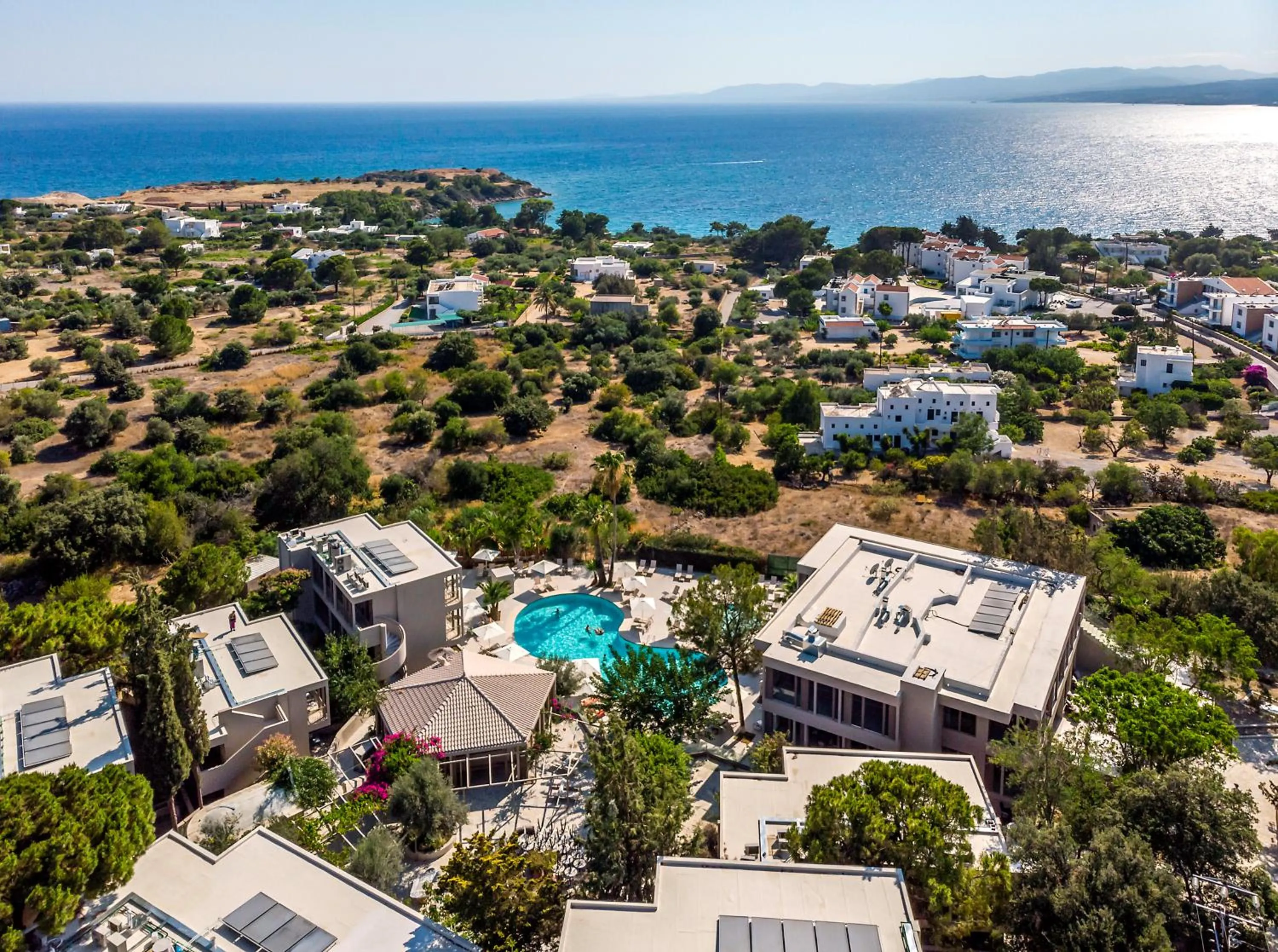 Natural landscape in White Olive Premium Lindos