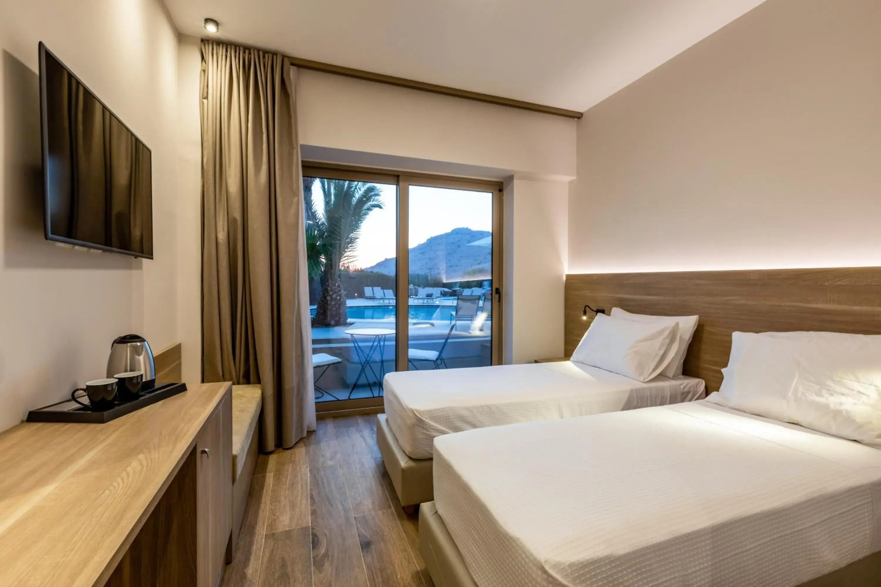 Double or Twin Room with Balcony in White Olive Premium Lindos Double or Twin Room with Balcony in White Olive Premium Lindos