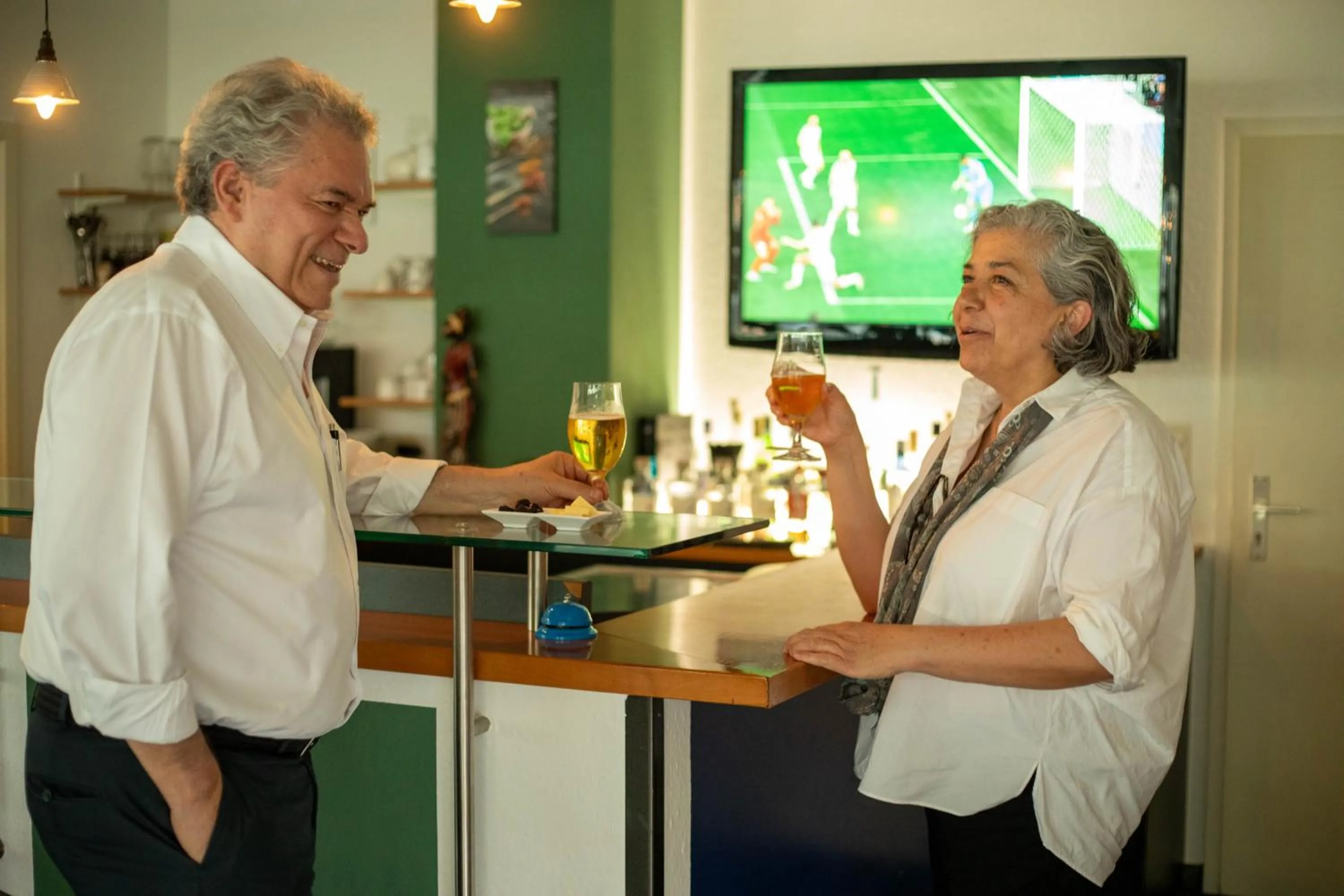 Lounge or bar in hogh Hotel Heilbronn