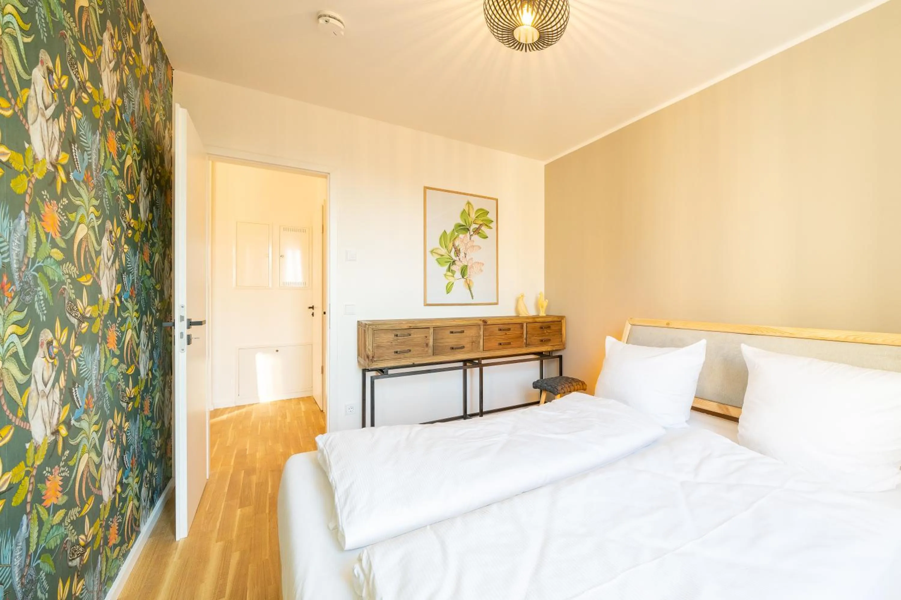 Bedroom, Bed in Design Apartments - "Am Weinberg"