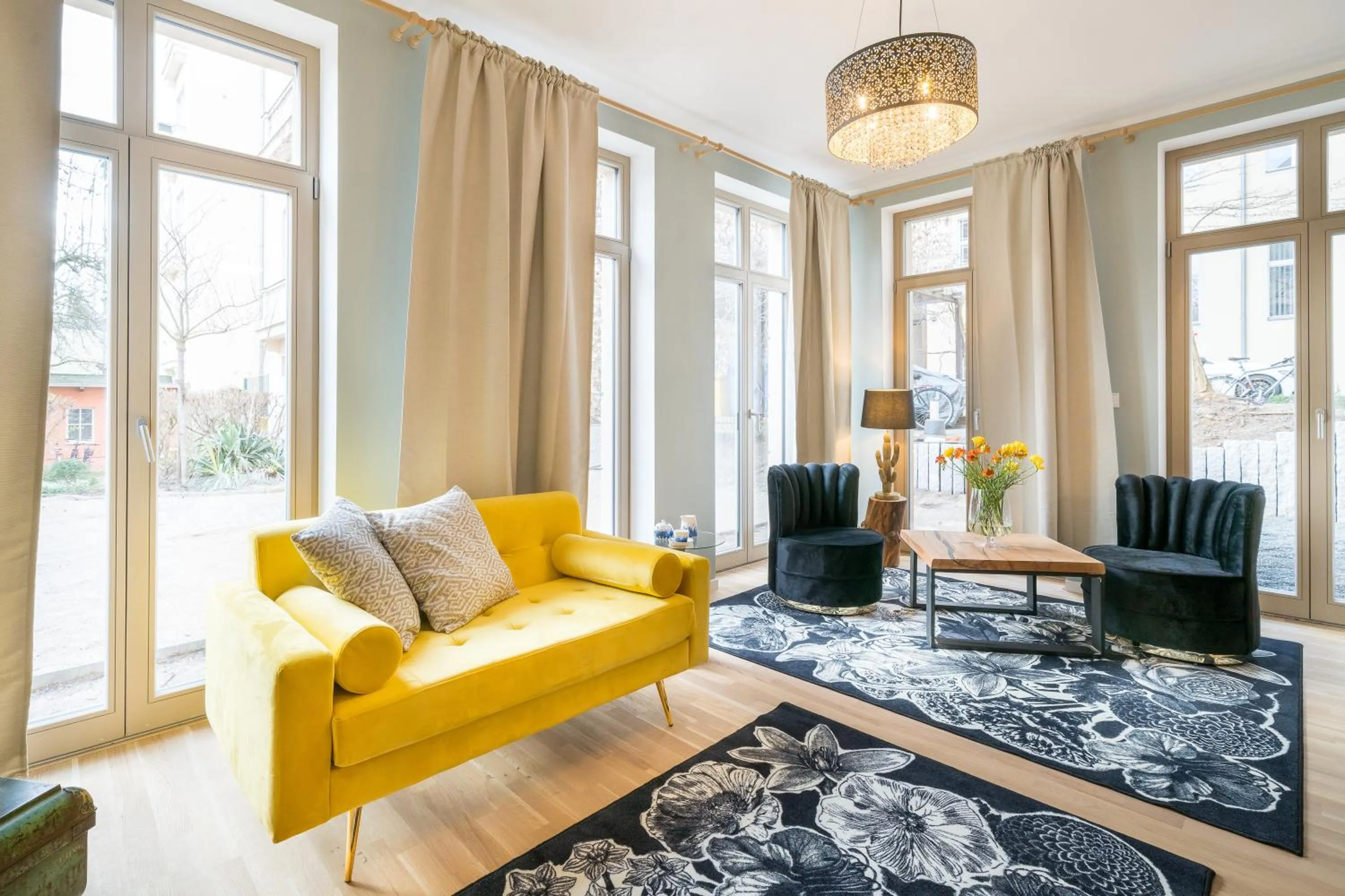 Seating area in Design Apartments - "Am Weinberg"