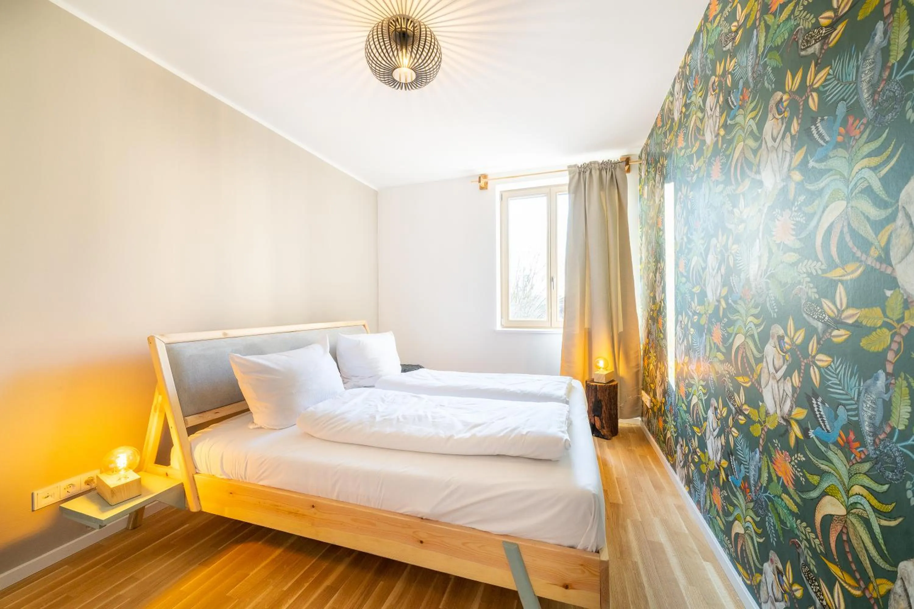 Bedroom, Bed in Design Apartments - "Am Weinberg"