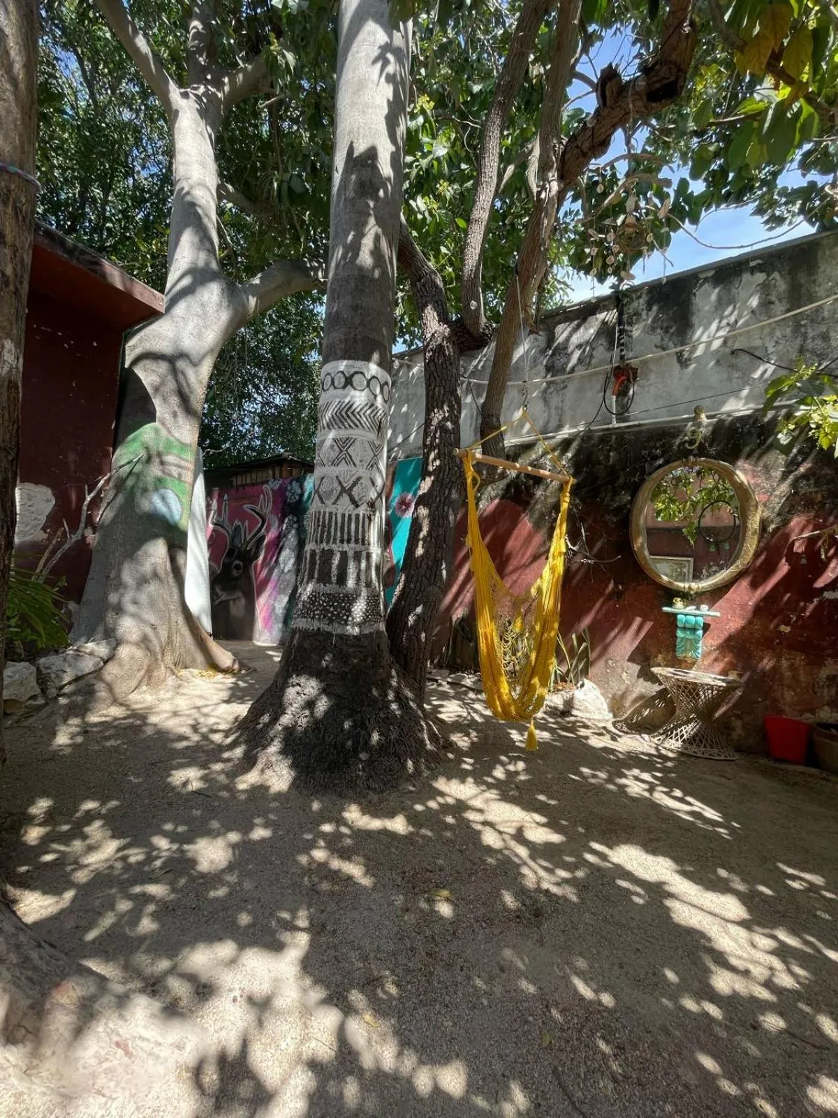 Garden view in La Casa del Kéej Hostel