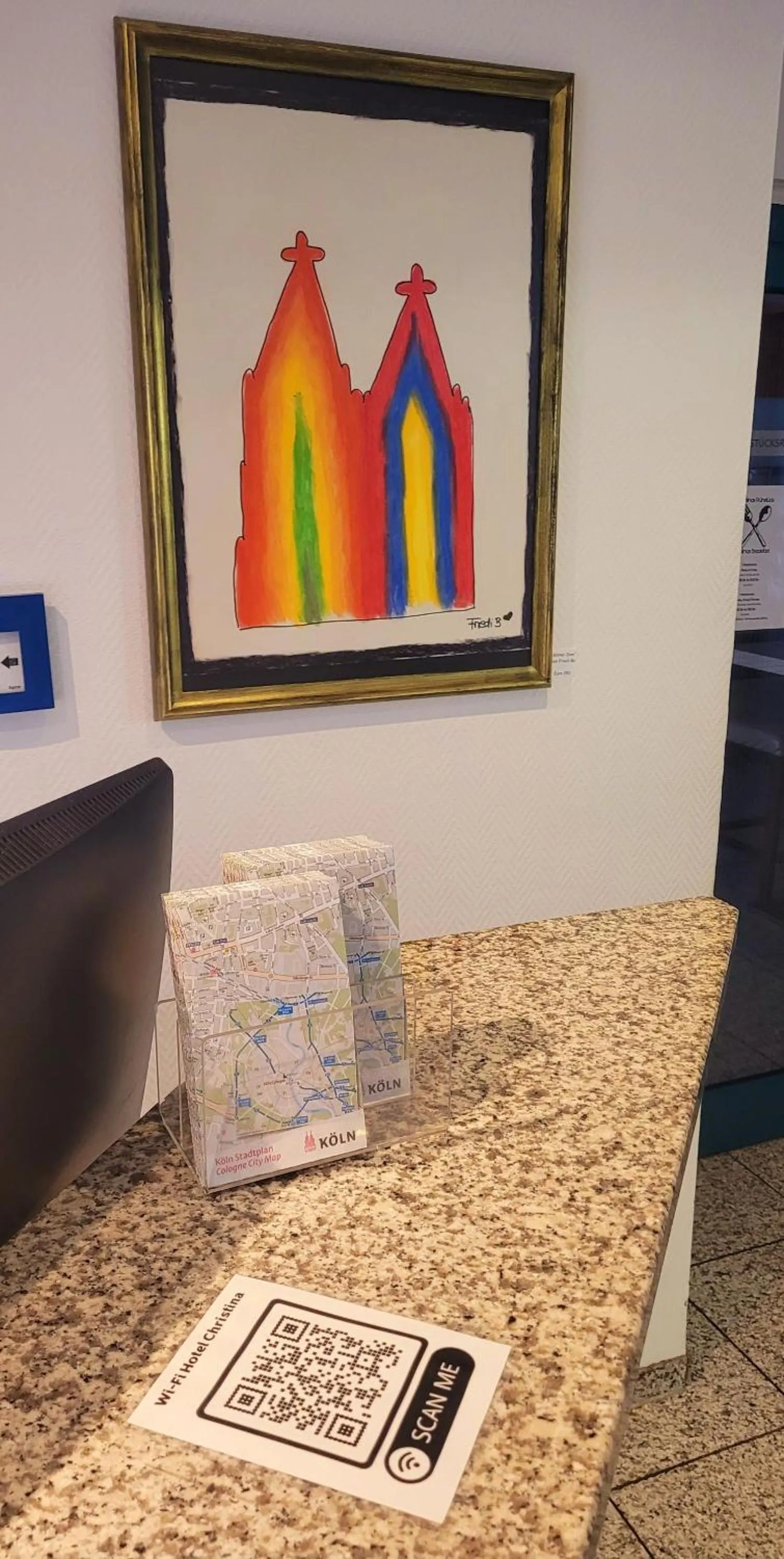 Lobby or reception in Hotel Christina