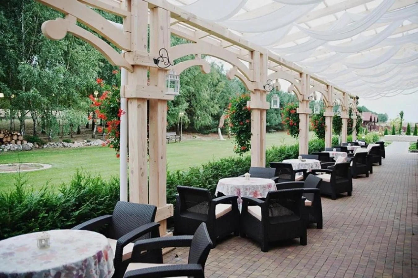 Patio in Dworek za Lasem