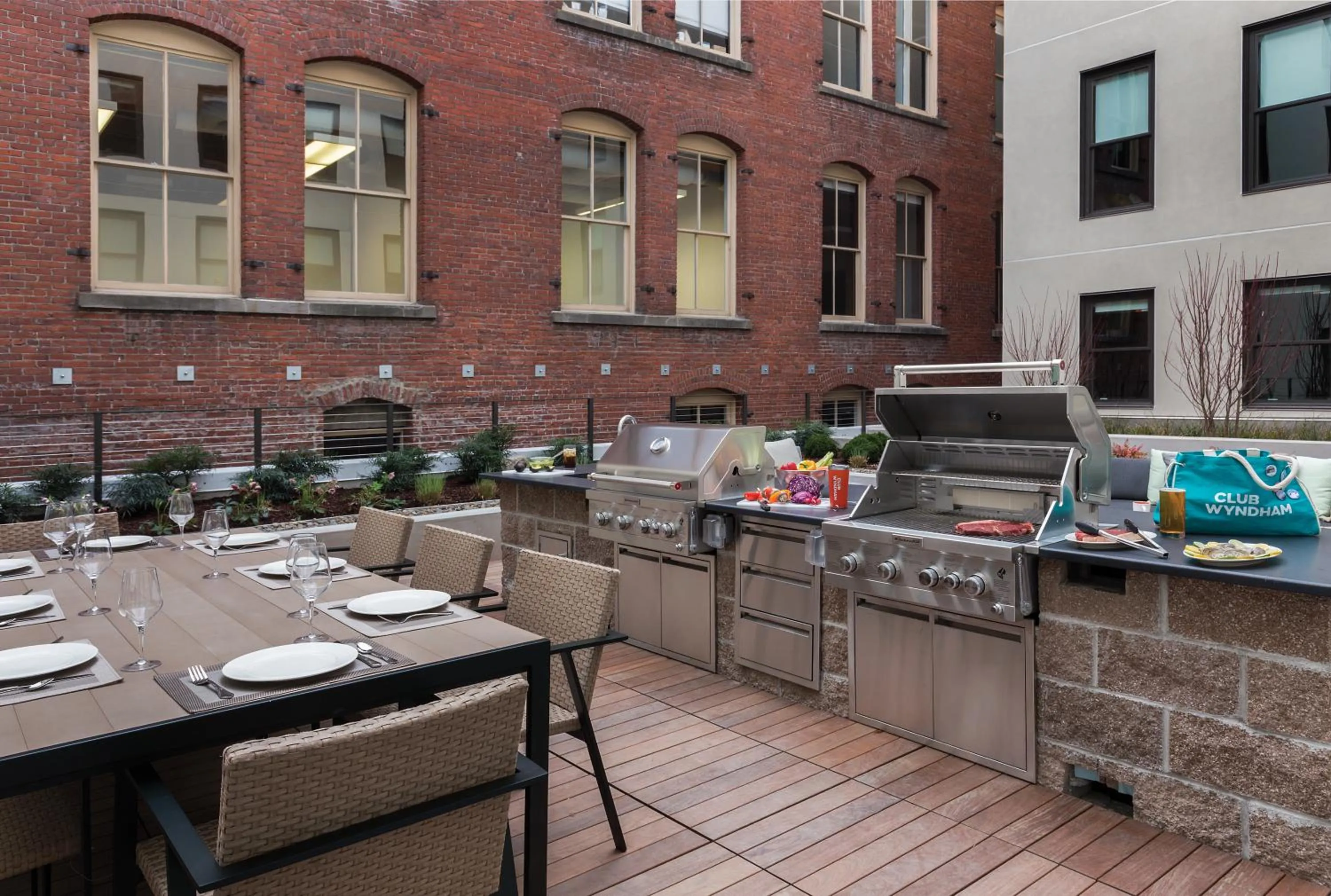 Patio in WorldMark Portland Waterfront Park
