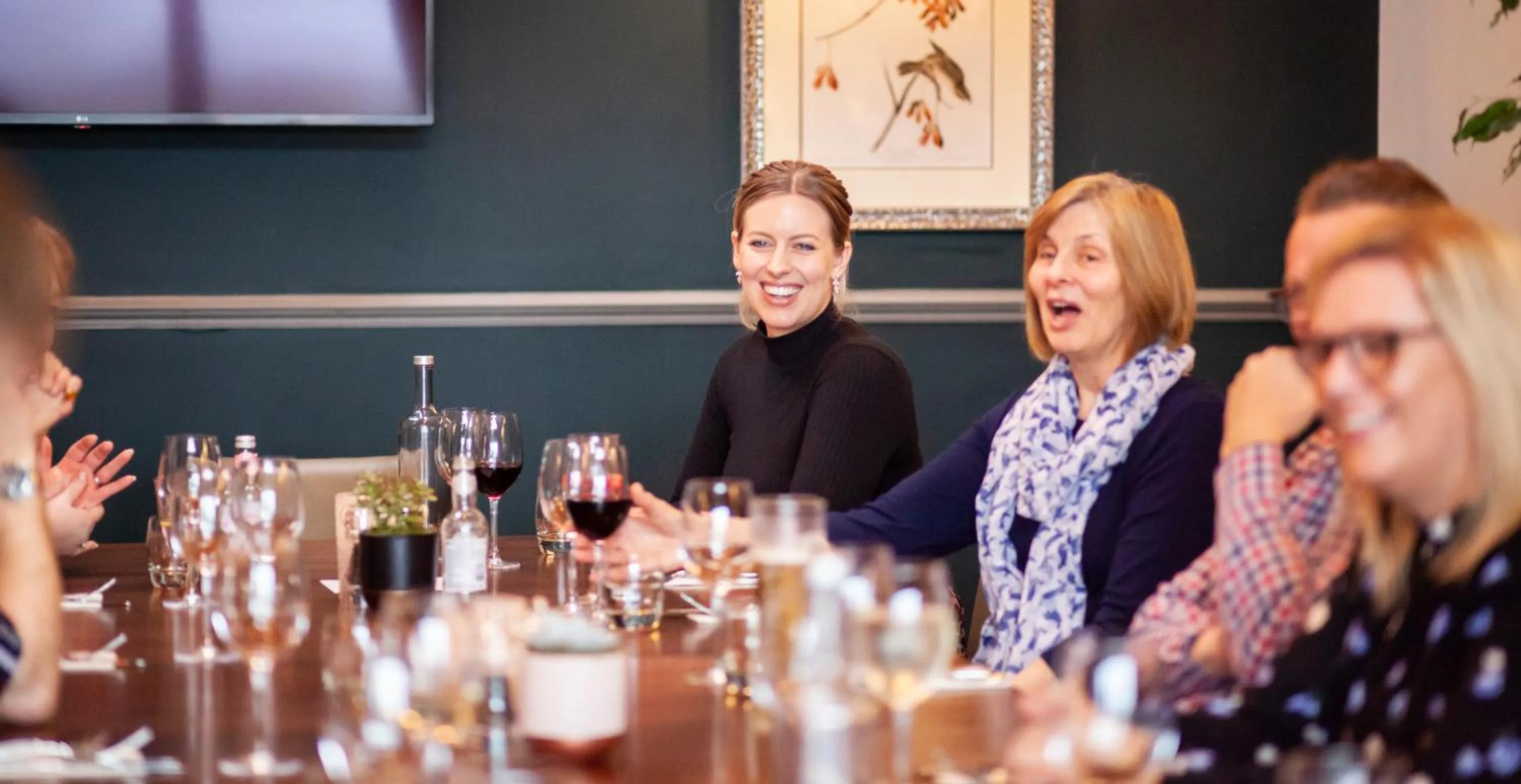 group of guests in The Bell - Brunning and Price