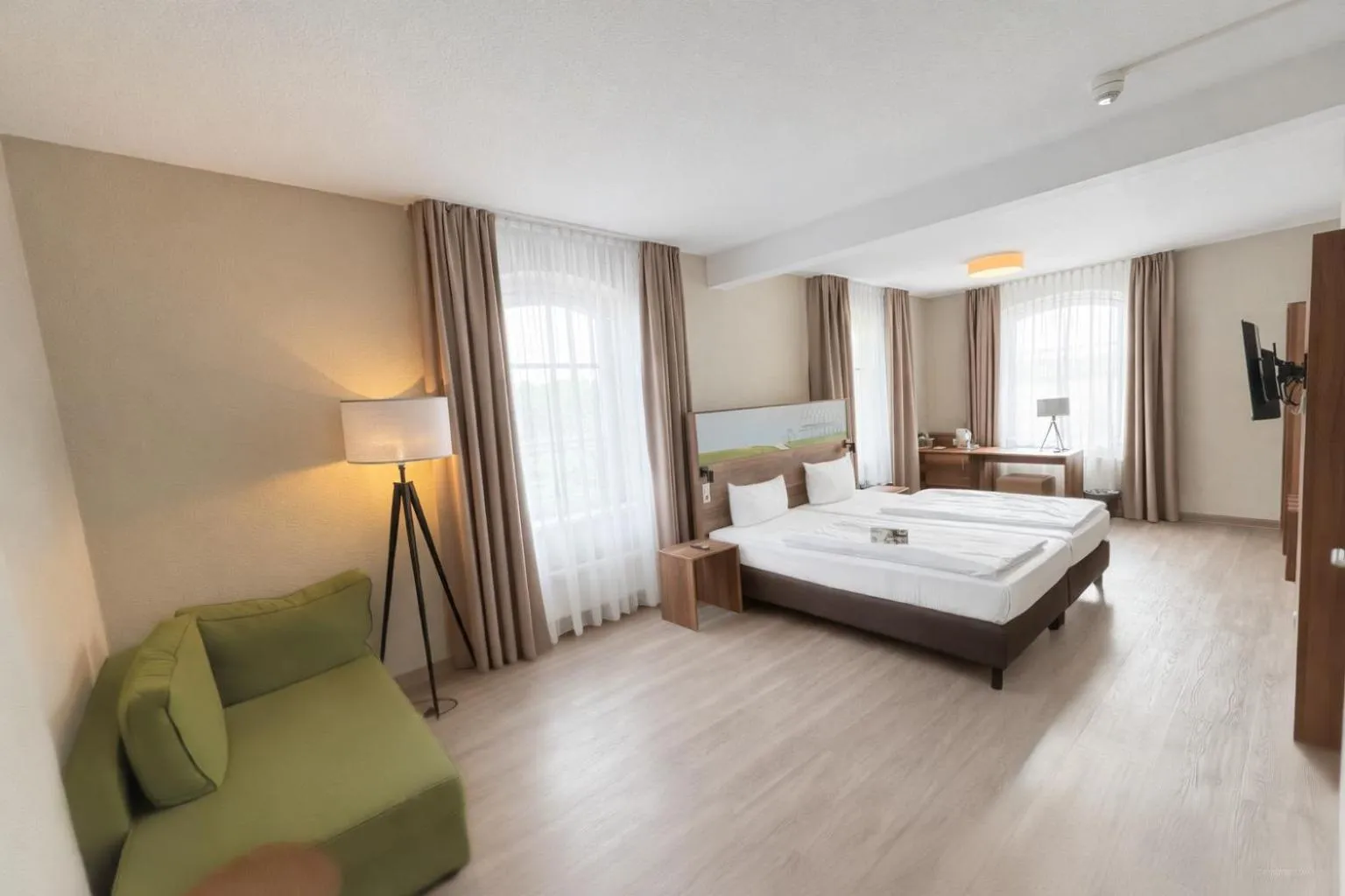 Photo of the whole room, Bed in Hotel Dampfmühle