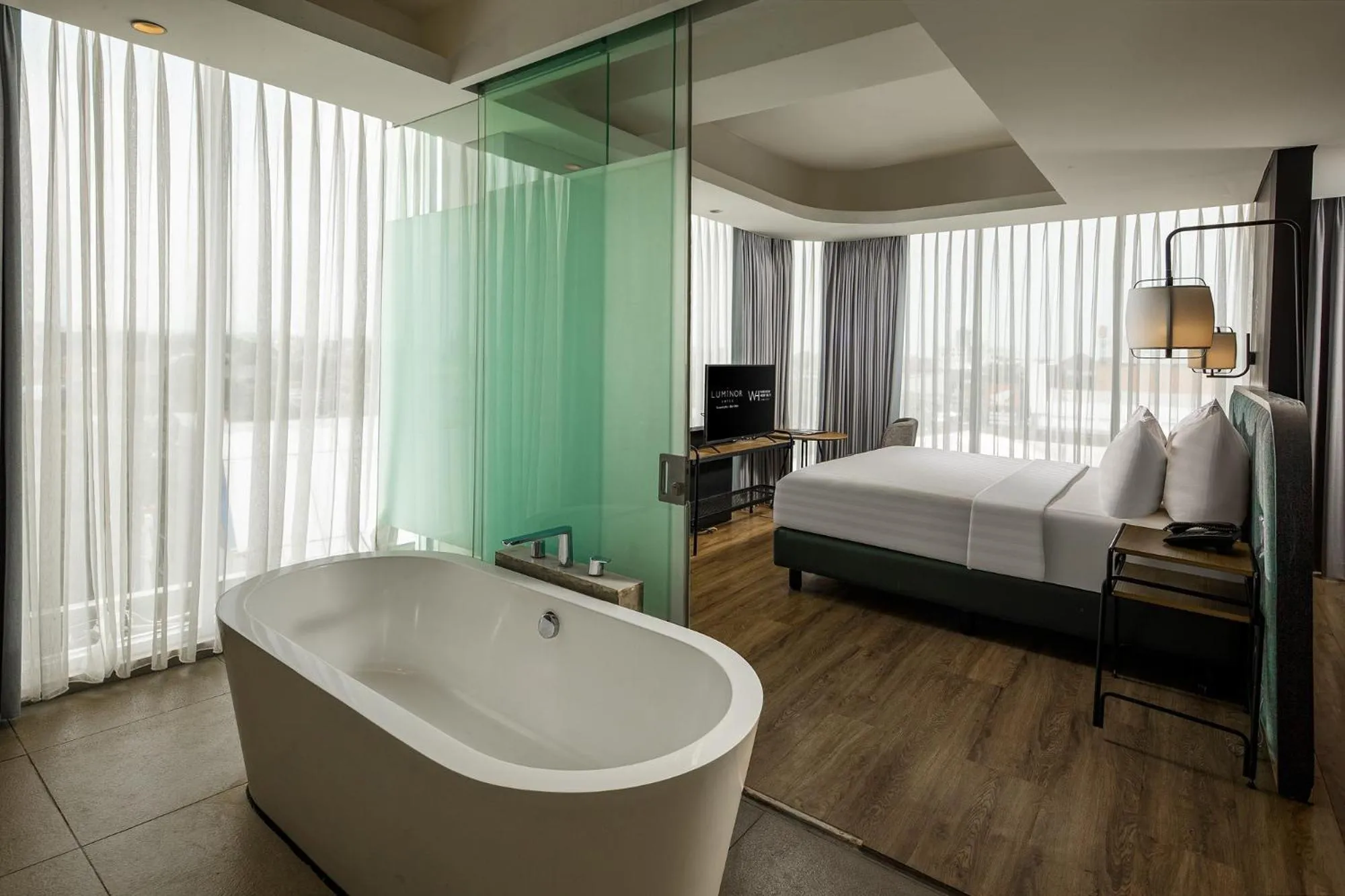 Bed in Luminor Hotel Purwokerto By WH