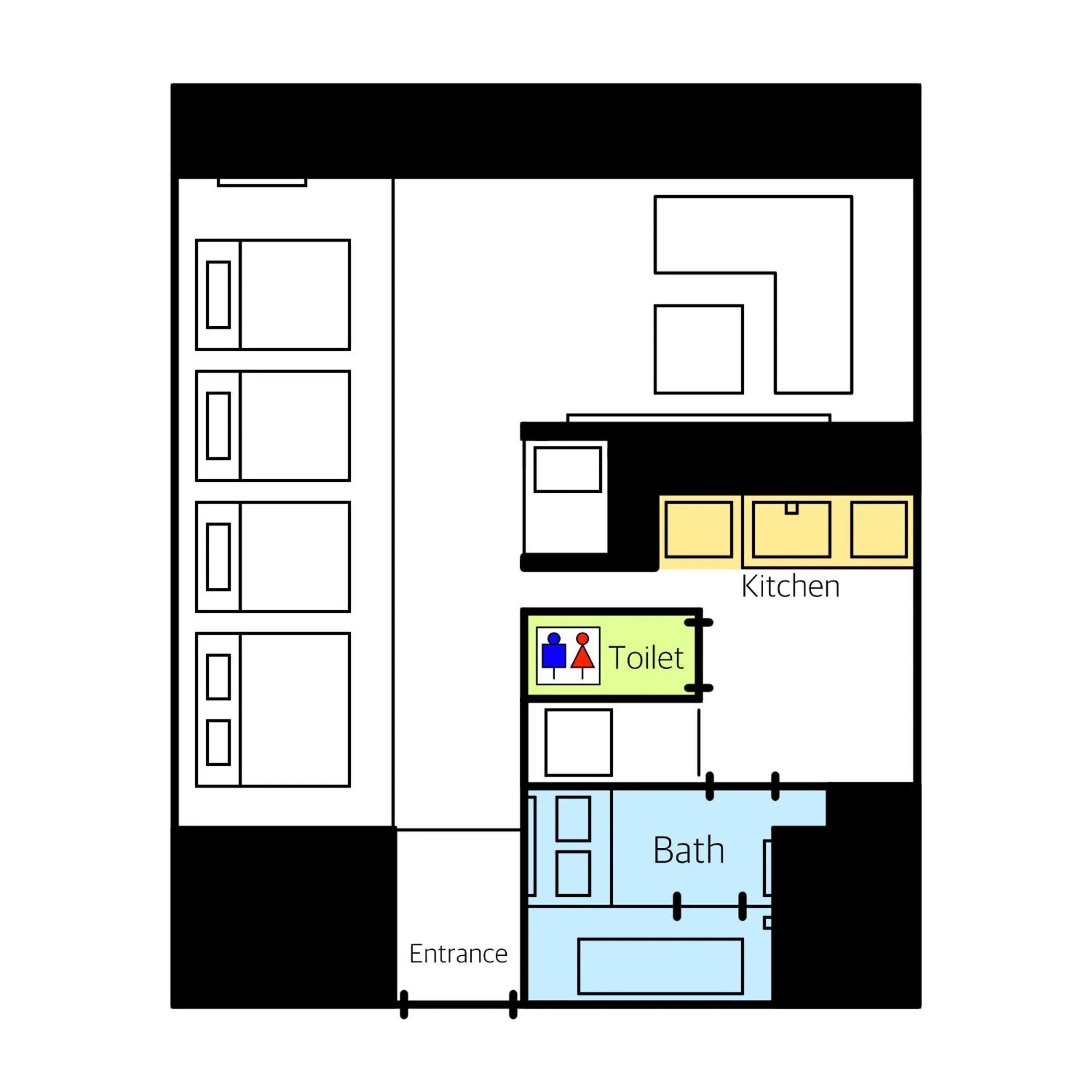 Floor plan in GRAND BASE Haruyoshi