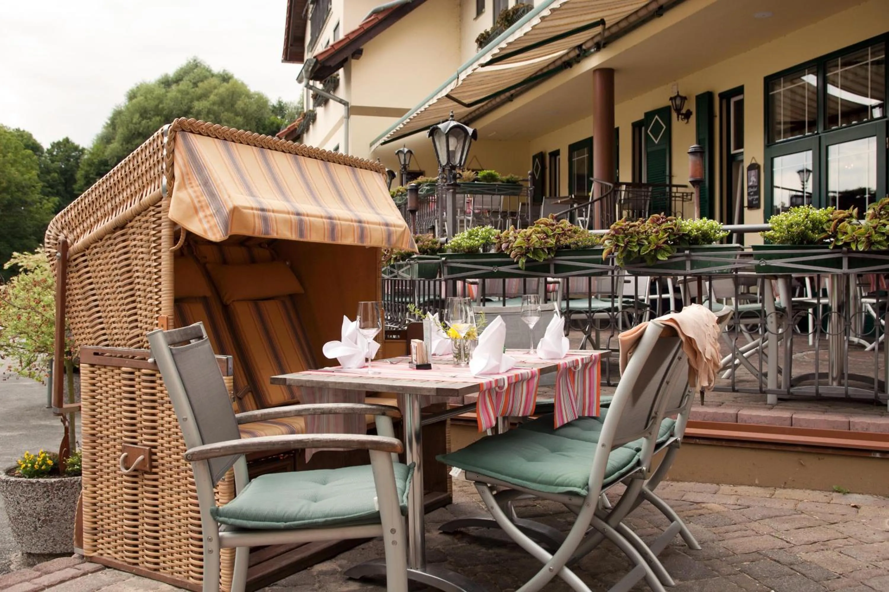 Balcony/Terrace in Hotel & Restaurant Am Alten Rhin