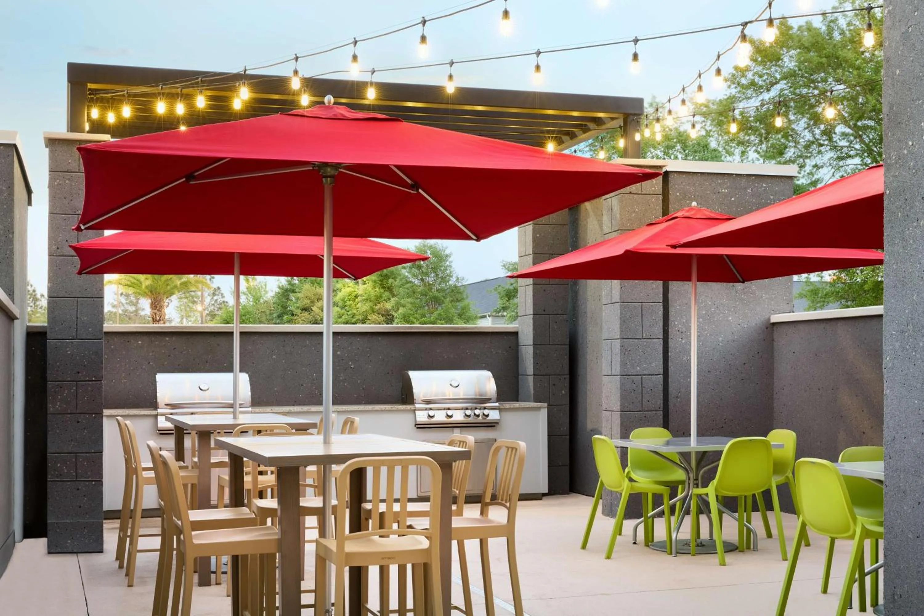 Patio in Home2 Suites By Hilton Pensacola I-10 Pine Forest