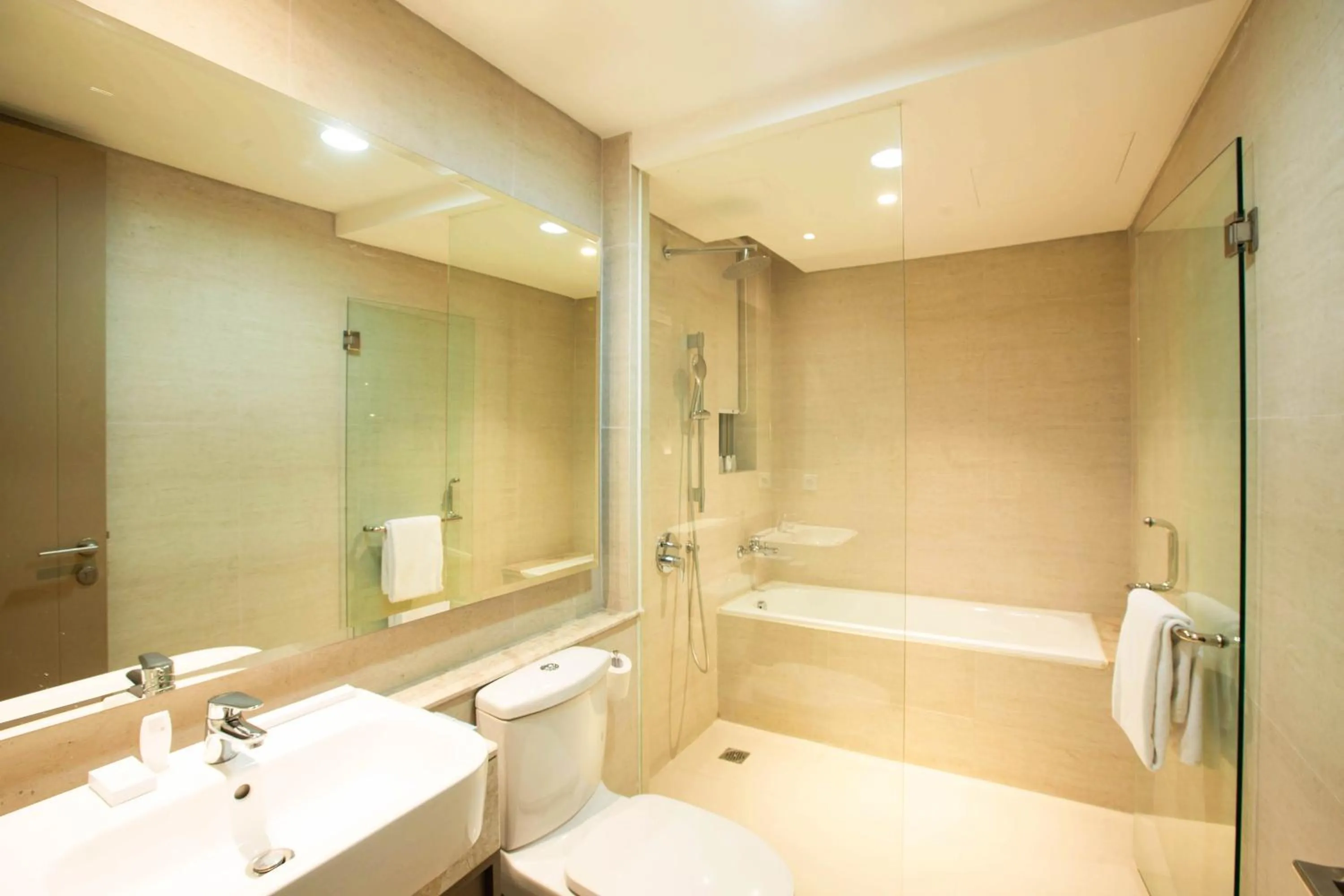 Bathroom in Oakwood Apartments PIK Jakarta