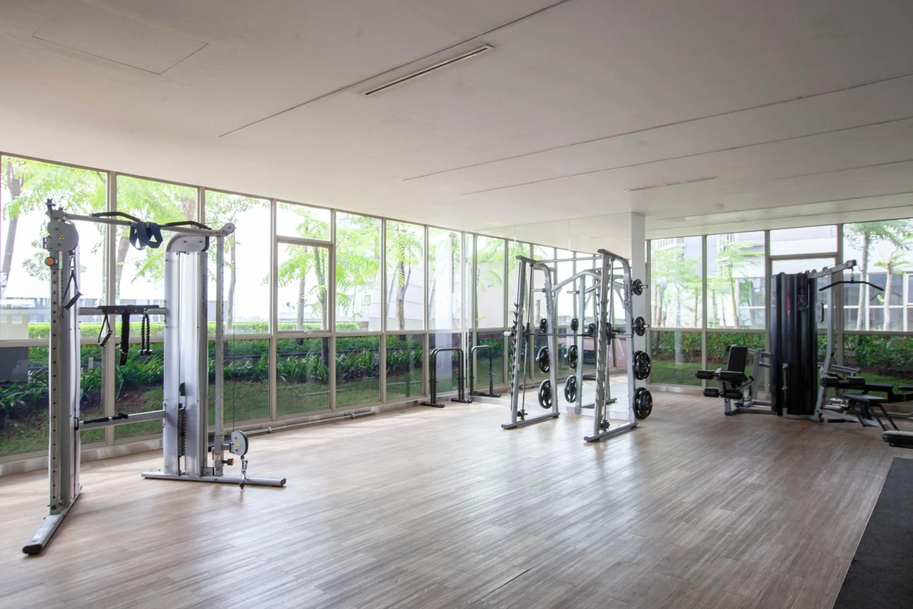 Fitness centre/facilities in Oakwood Apartments PIK Jakarta