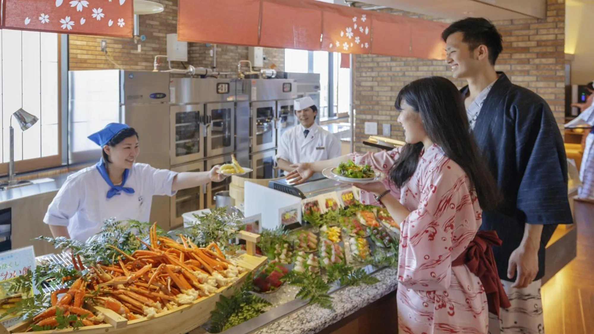 Dinner in Ryugujo Spa Hotel Mikazuki Fujimitei