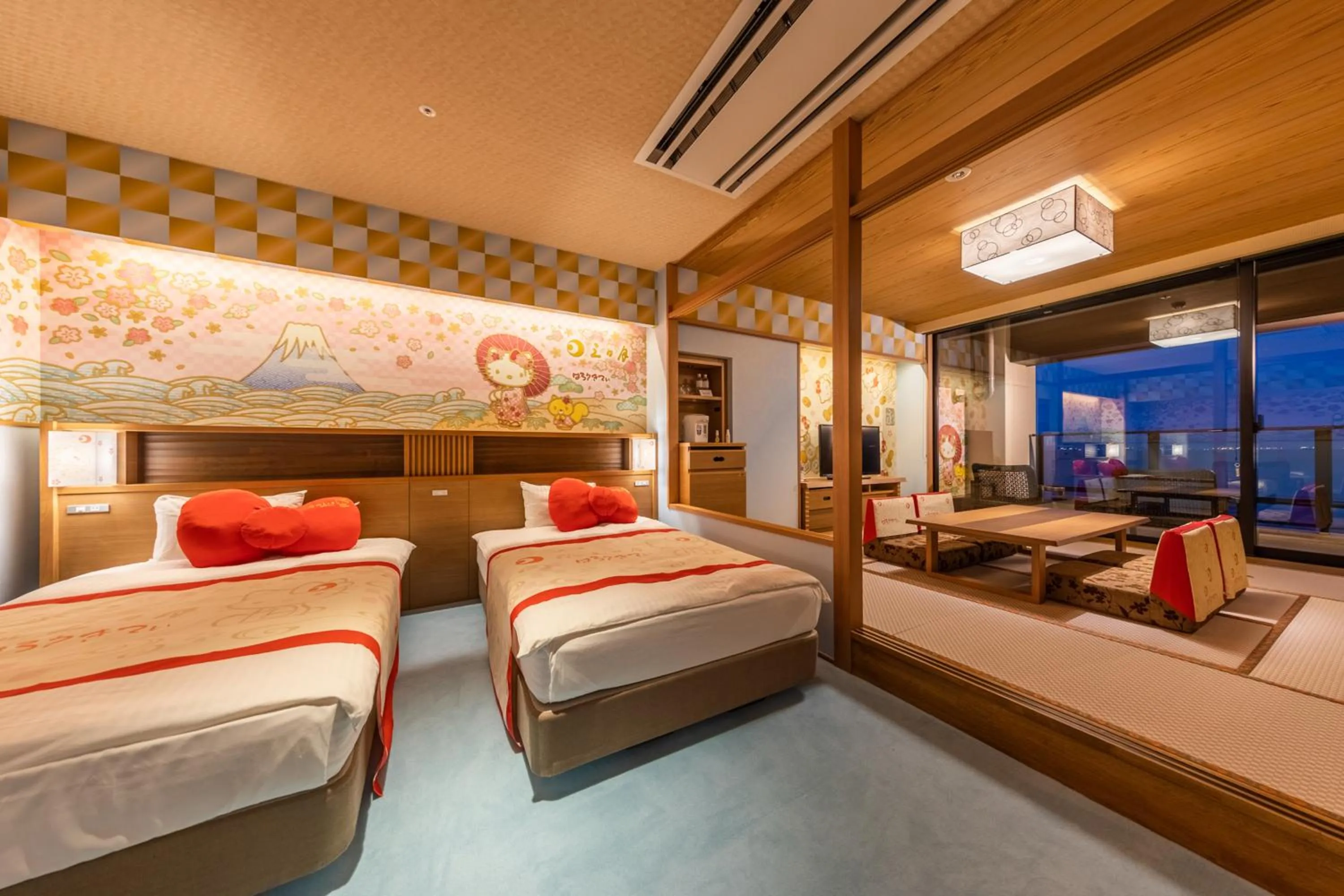 Bedroom in Ryugujo Spa Hotel Mikazuki Fujimitei