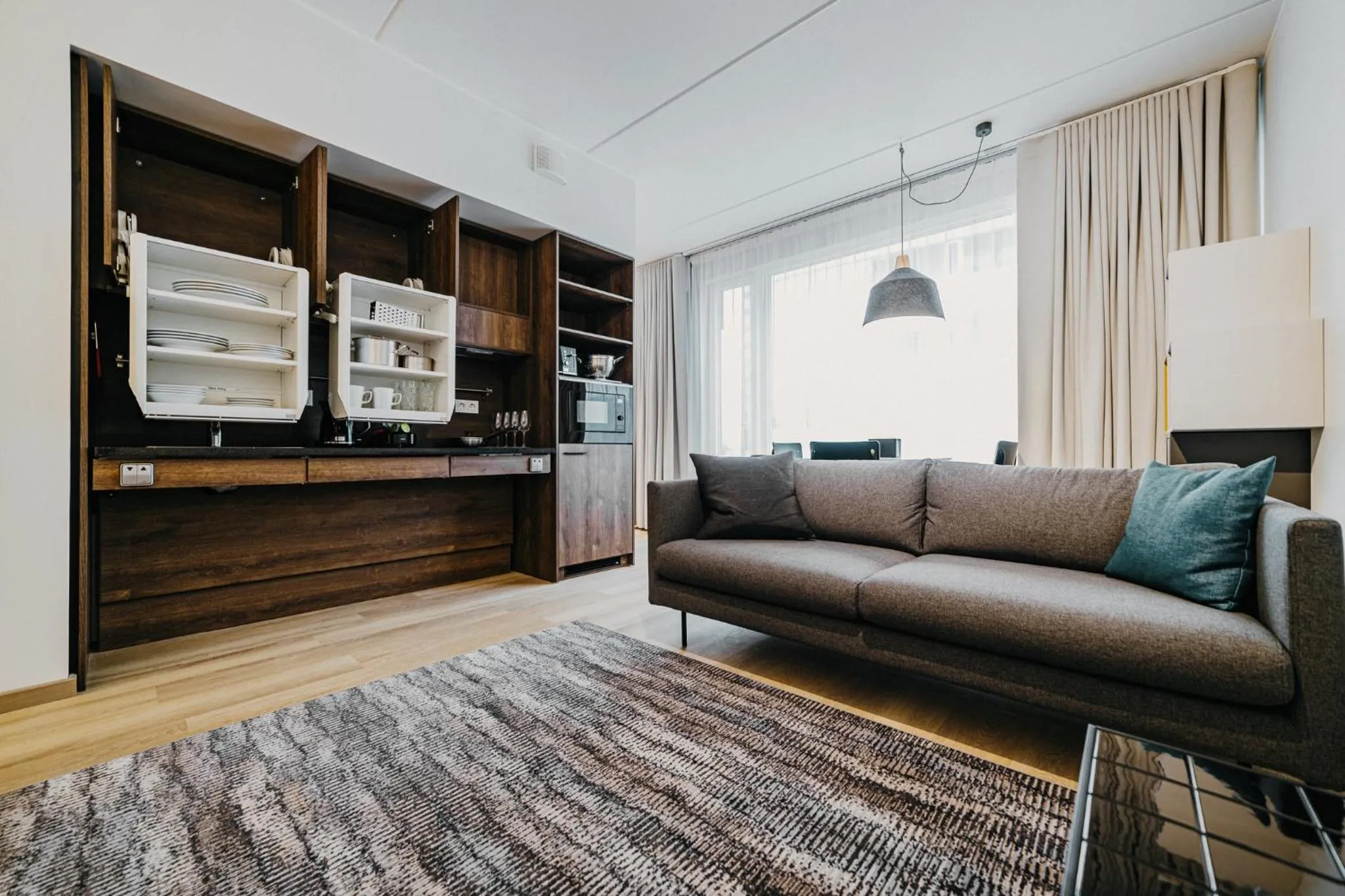 Living room, Bed in LURICH Residences