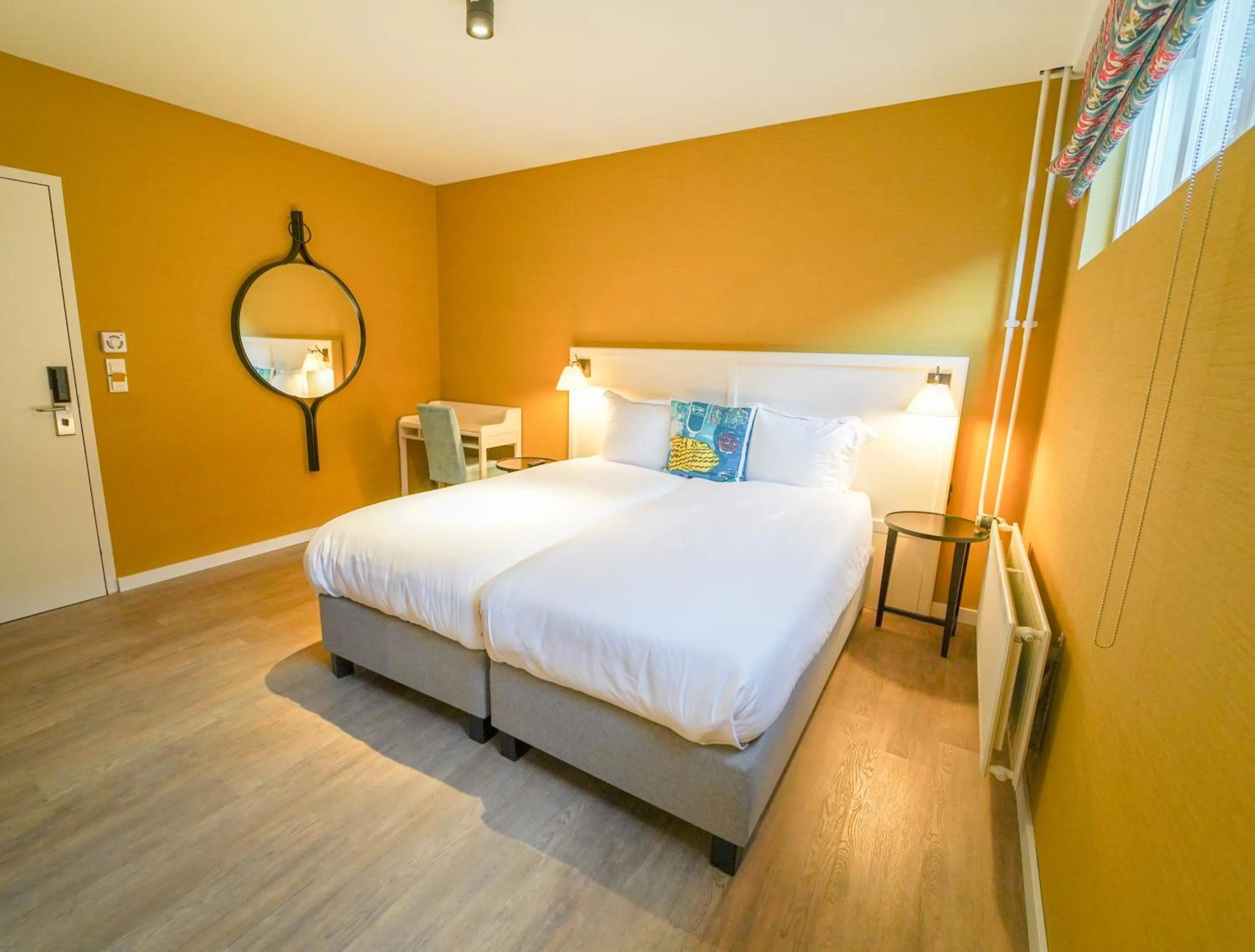 Bedroom, Bed in Fletcher Hotel-Restaurant De Oude Gevangenis-Alkmaar