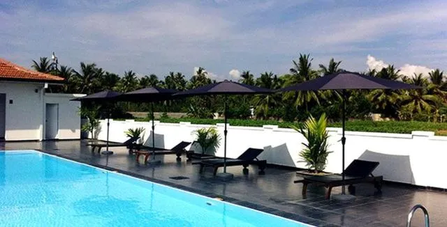 Pool view in PJ Hotels Jaffna