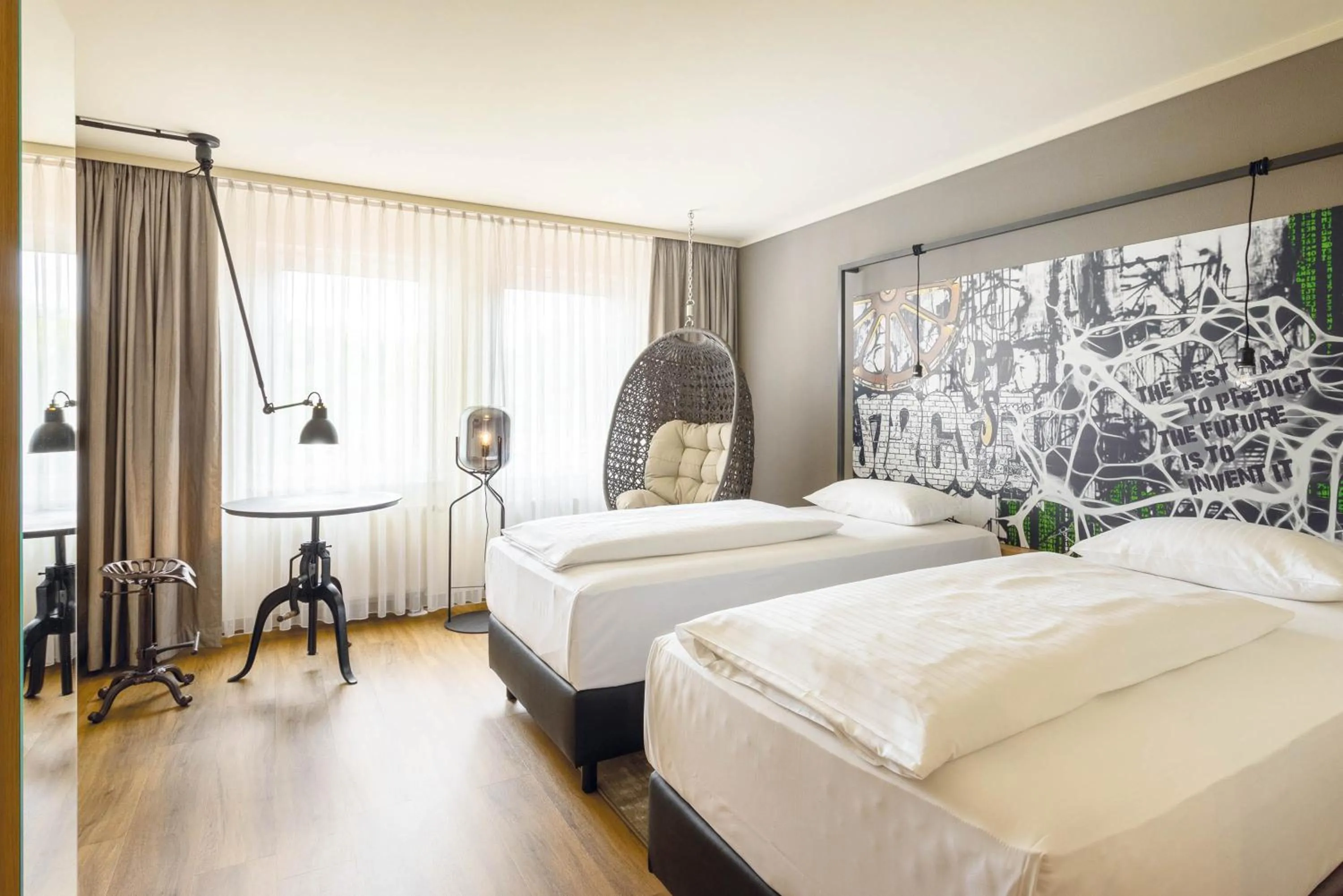 Seating area, Bed in Seminaris Hotel Bad Boll