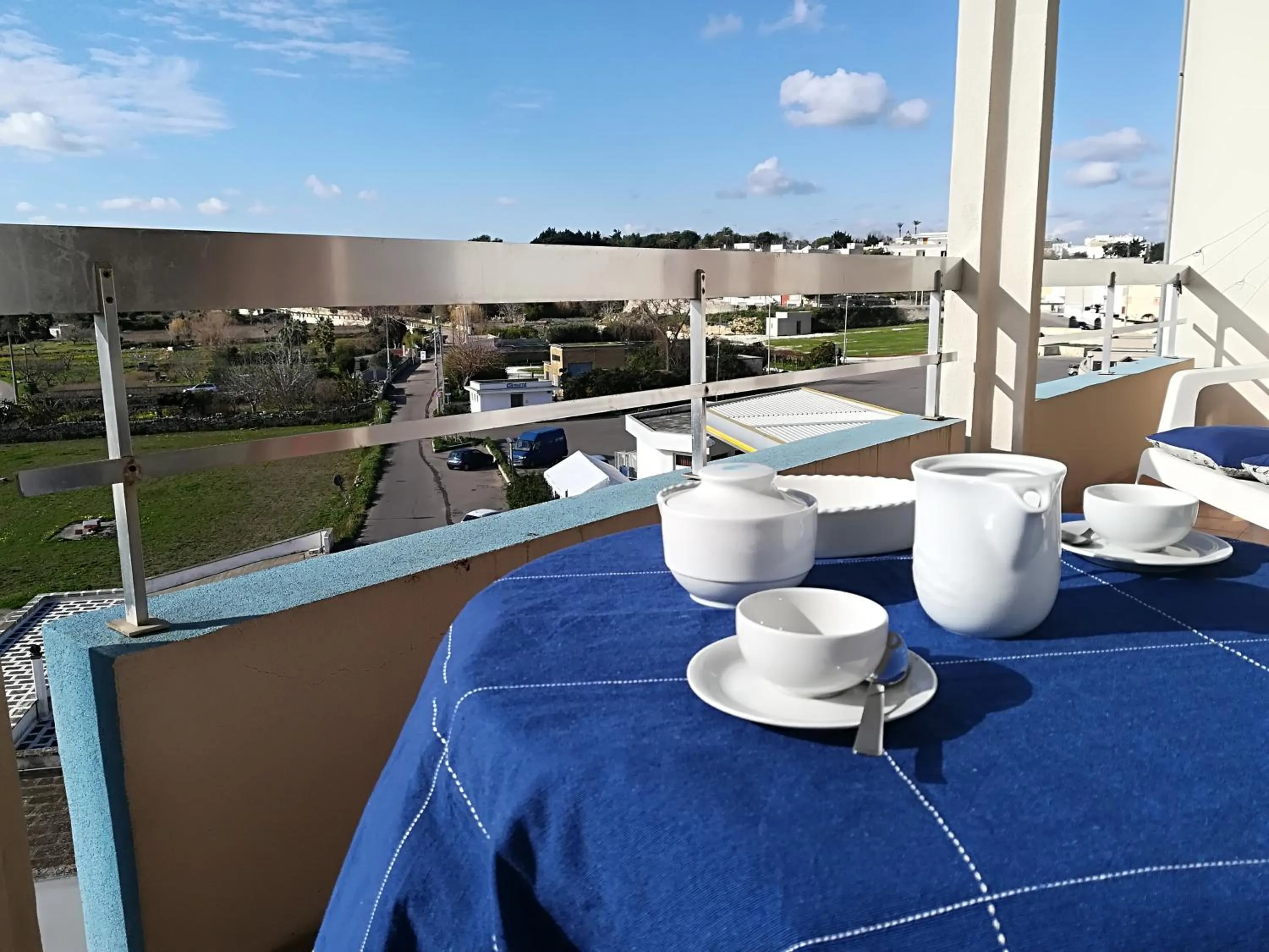 Balcony/Terrace in Federica Otranto holiday home