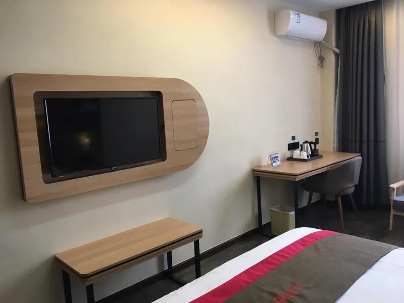 Bed in Thank Inn Chain Hotel jiangsu suzhou changshu city zhitang