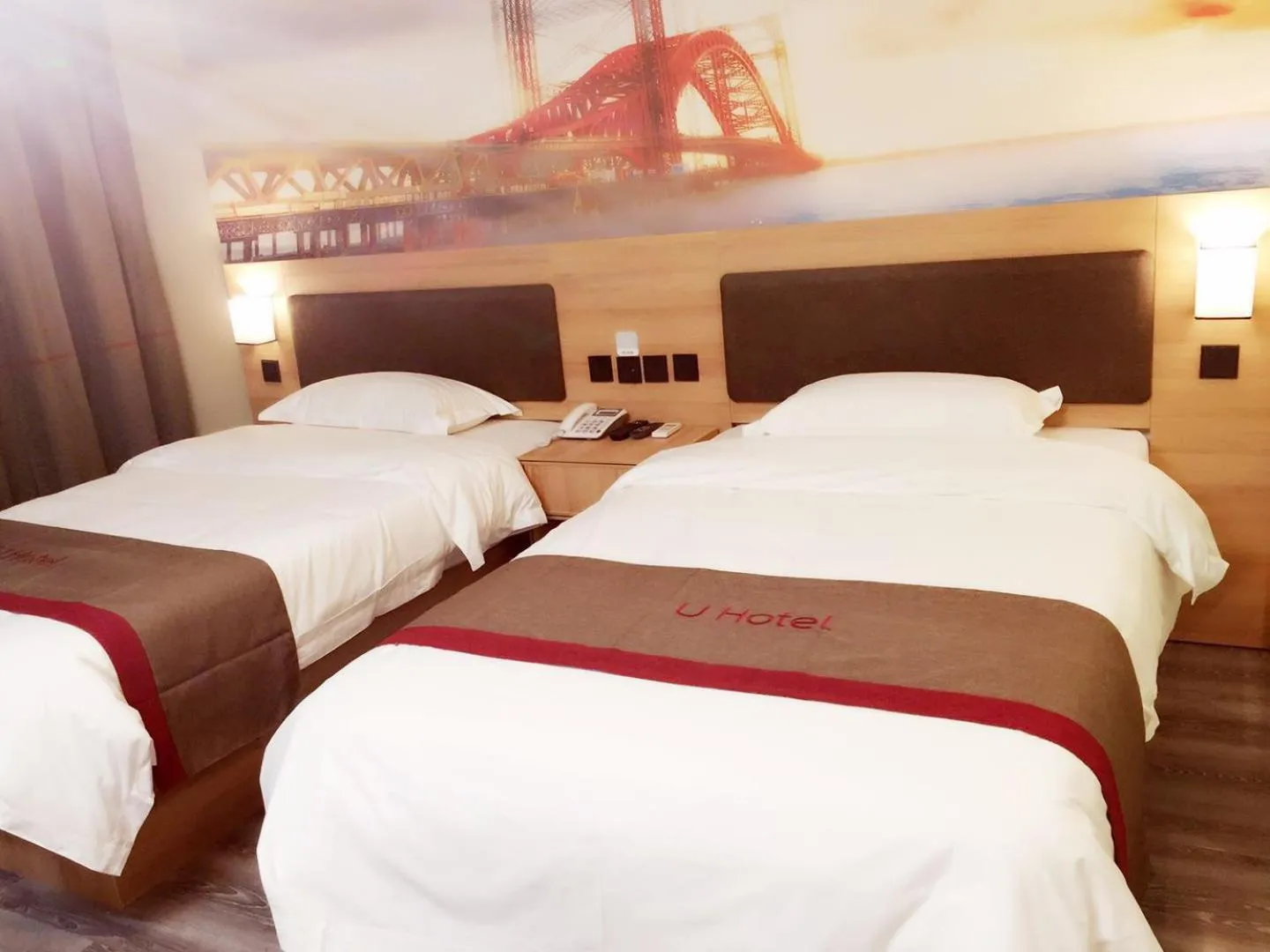 Bed in Thank Inn Chain Hotel shandong heze juye county shanghai jiayuan