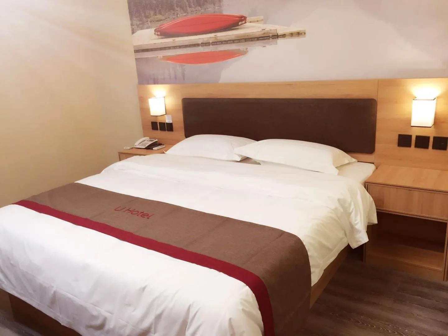 Bed in Thank Inn Chain Hotel shandong heze juye county shanghai jiayuan