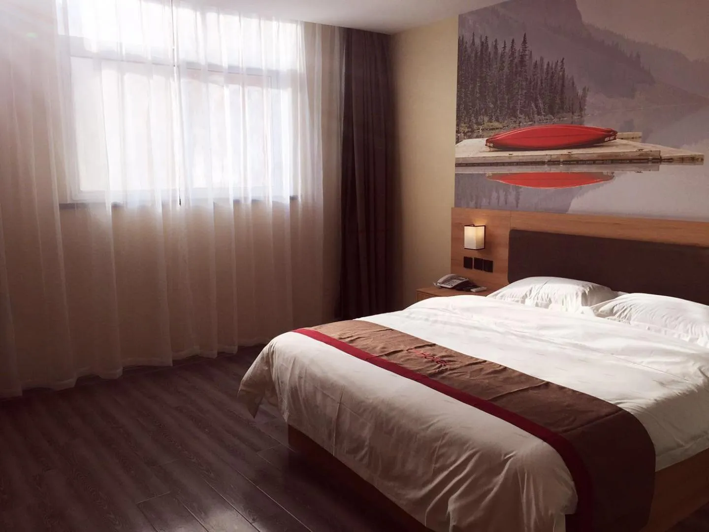 Bed in Thank Inn Chain Hotel shandong heze juye county shanghai jiayuan