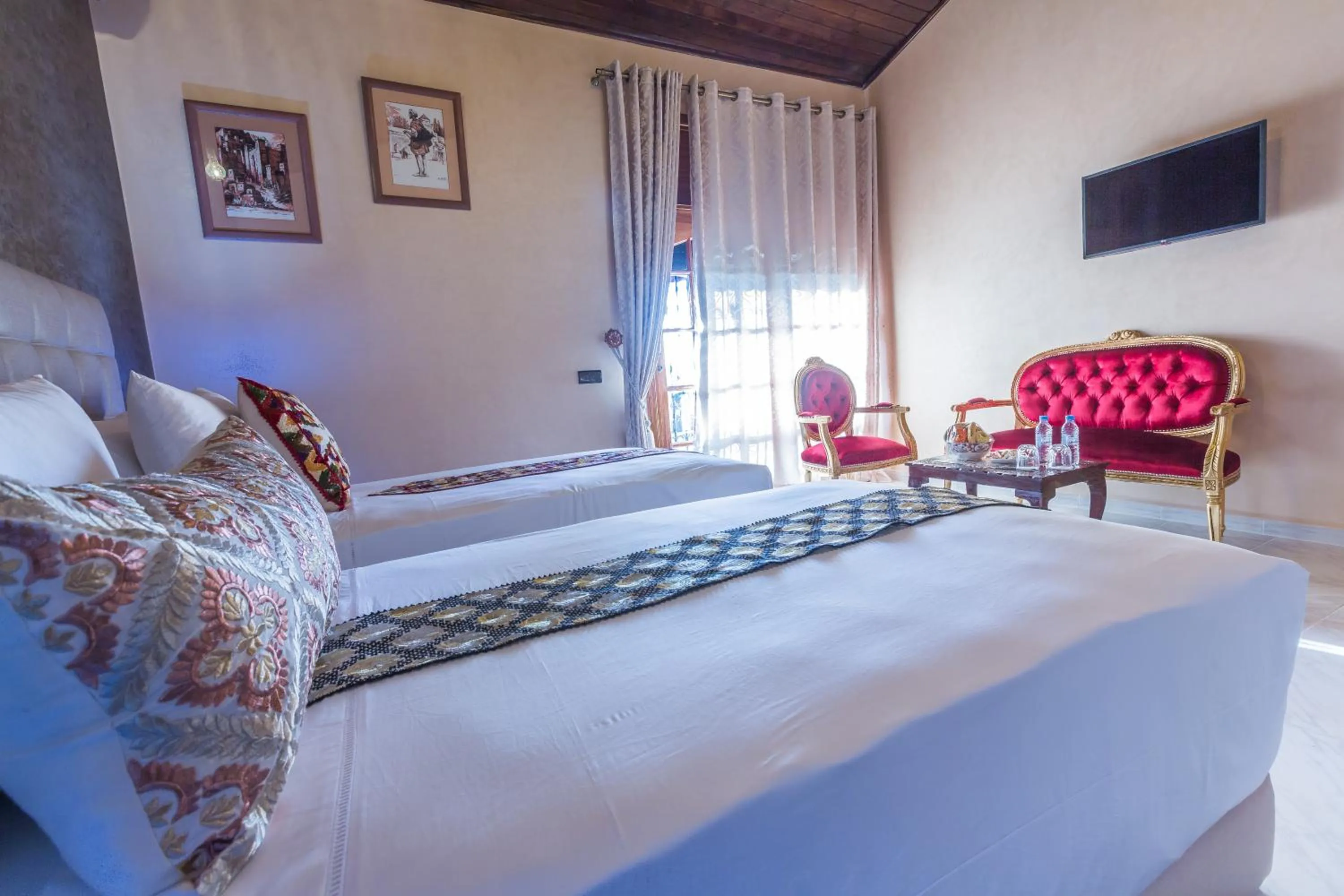 Bed in Riad Sebti Fès