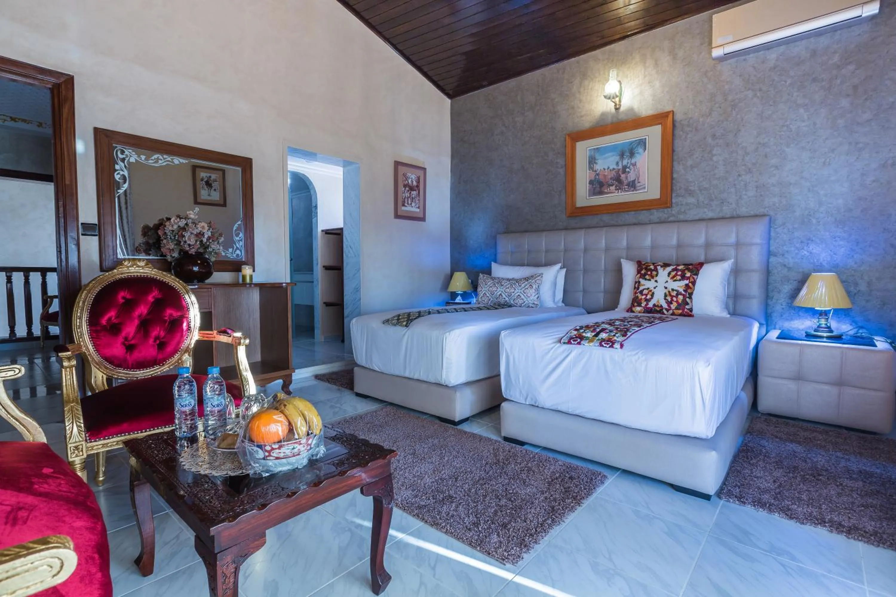 Bed in Riad Sebti Fès