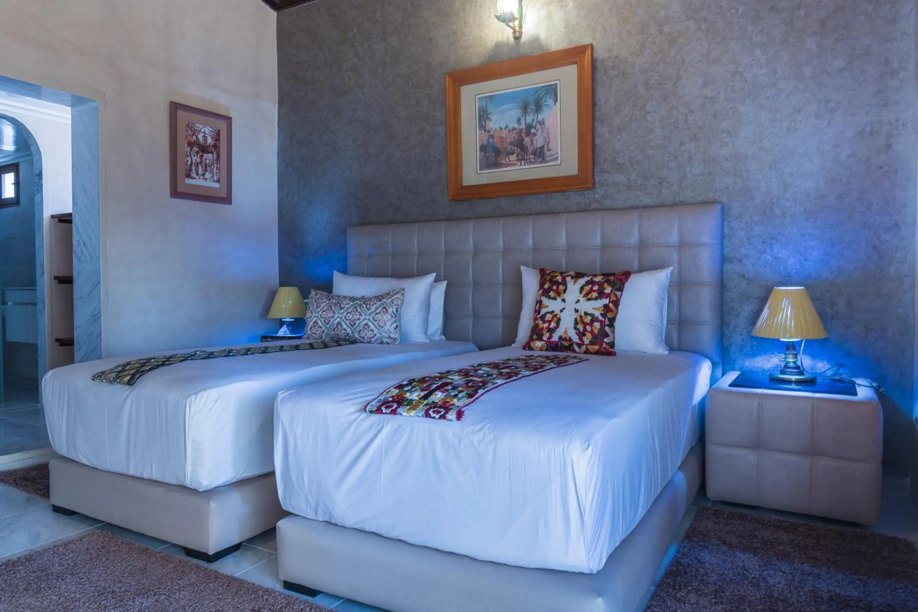 Bed in Riad Sebti Fès