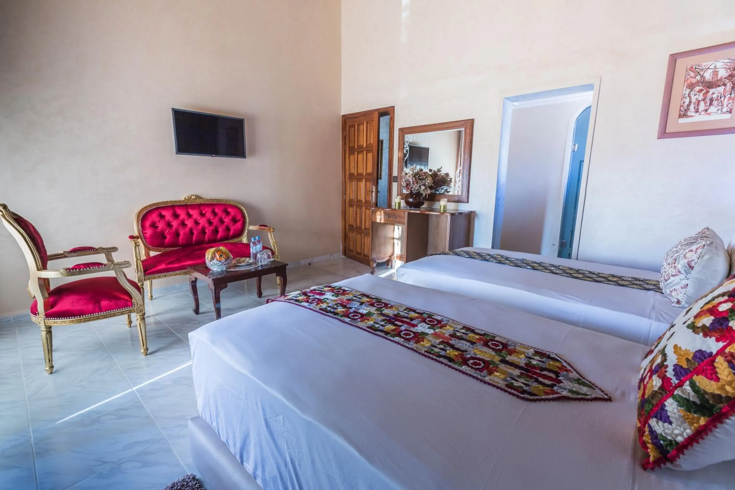 Bed in Riad Sebti Fès