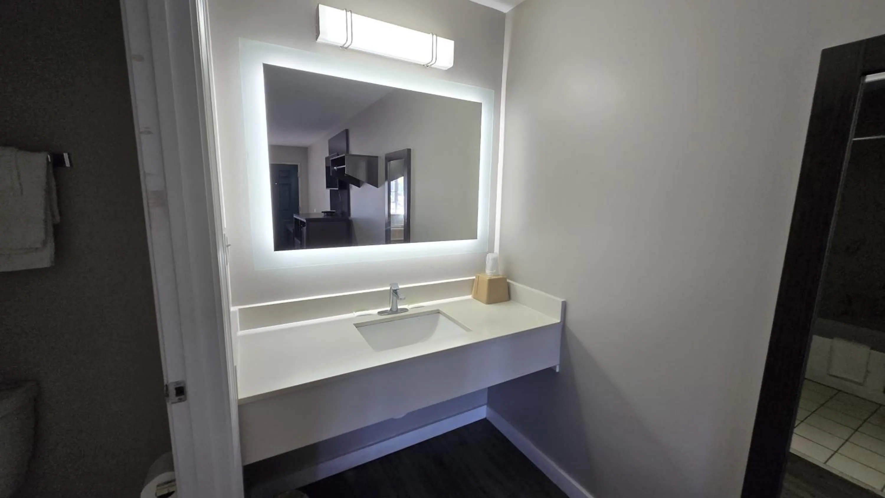 Bathroom in Deerfield Inn by OYO McComb I-55