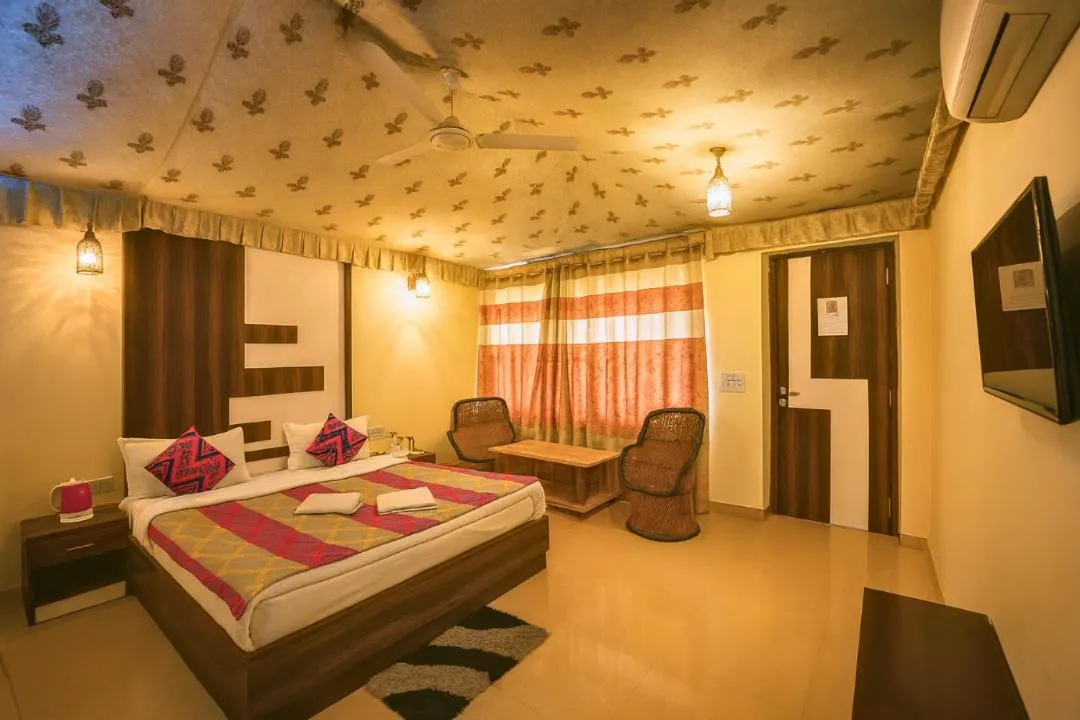 Bedroom, Bed in Virat Resorts, Sariska Rajasthan