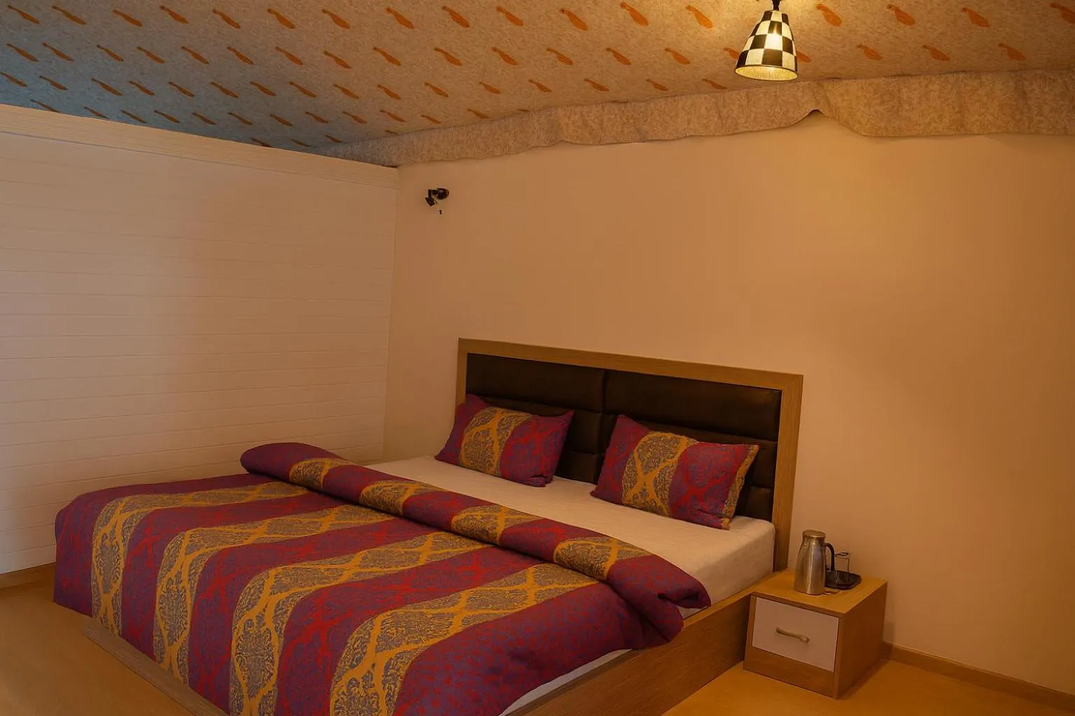Bedroom, Bed in Virat Resorts, Sariska Rajasthan