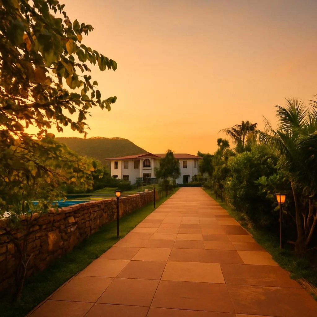 Facade/entrance in Virat Resorts, Sariska Rajasthan