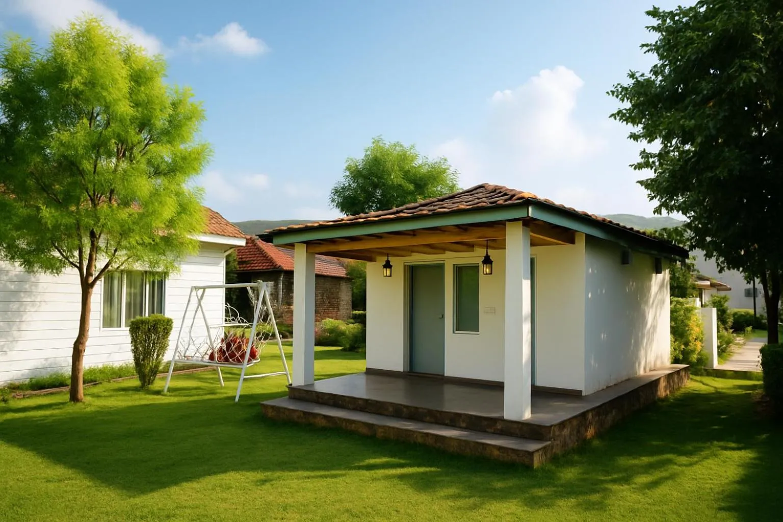 Facade/entrance in Virat Resorts, Sariska Rajasthan