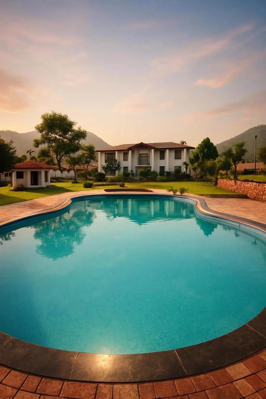 Pool view in Virat Resorts, Sariska Rajasthan