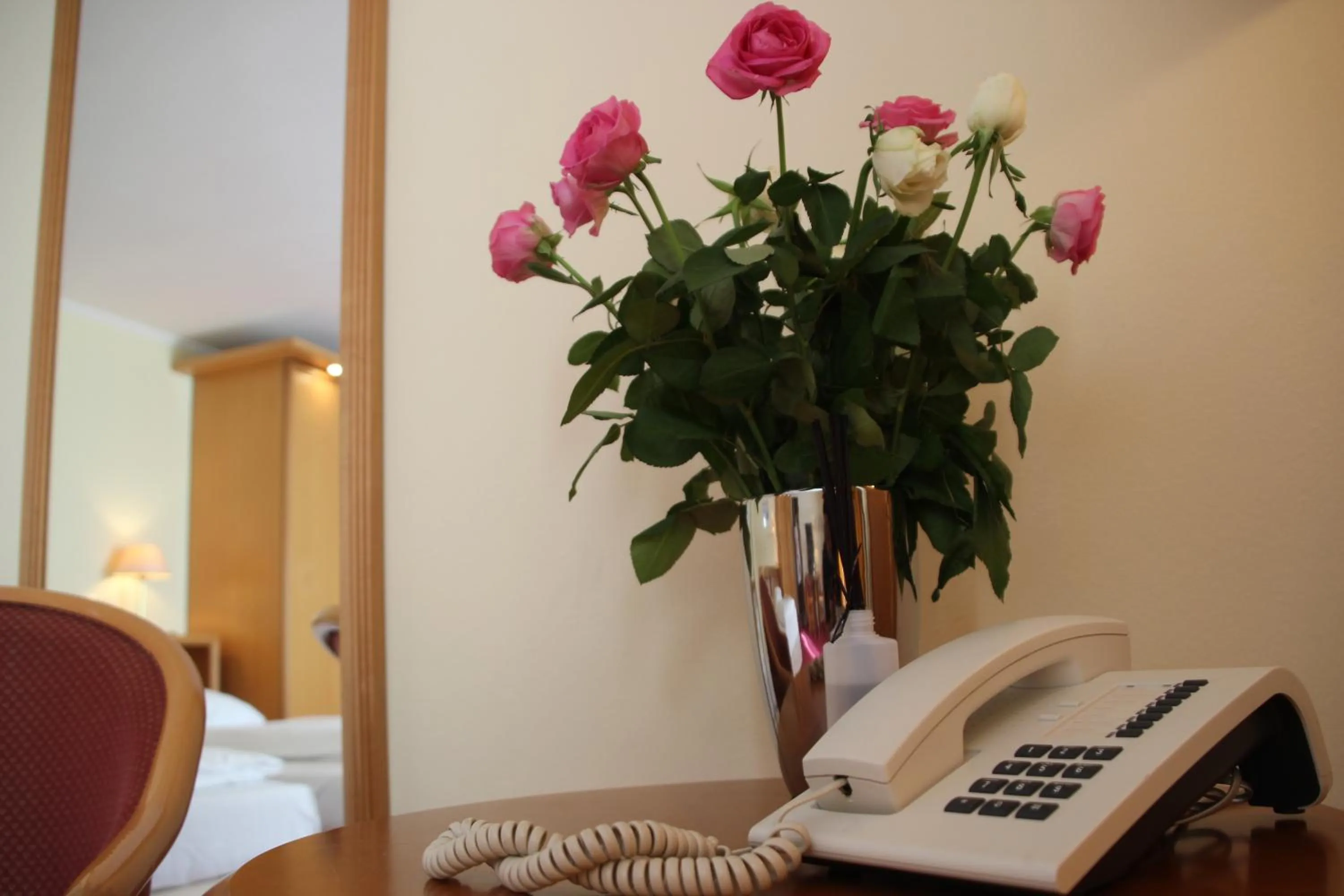 Decorative detail, Bed in Eurotel am Main