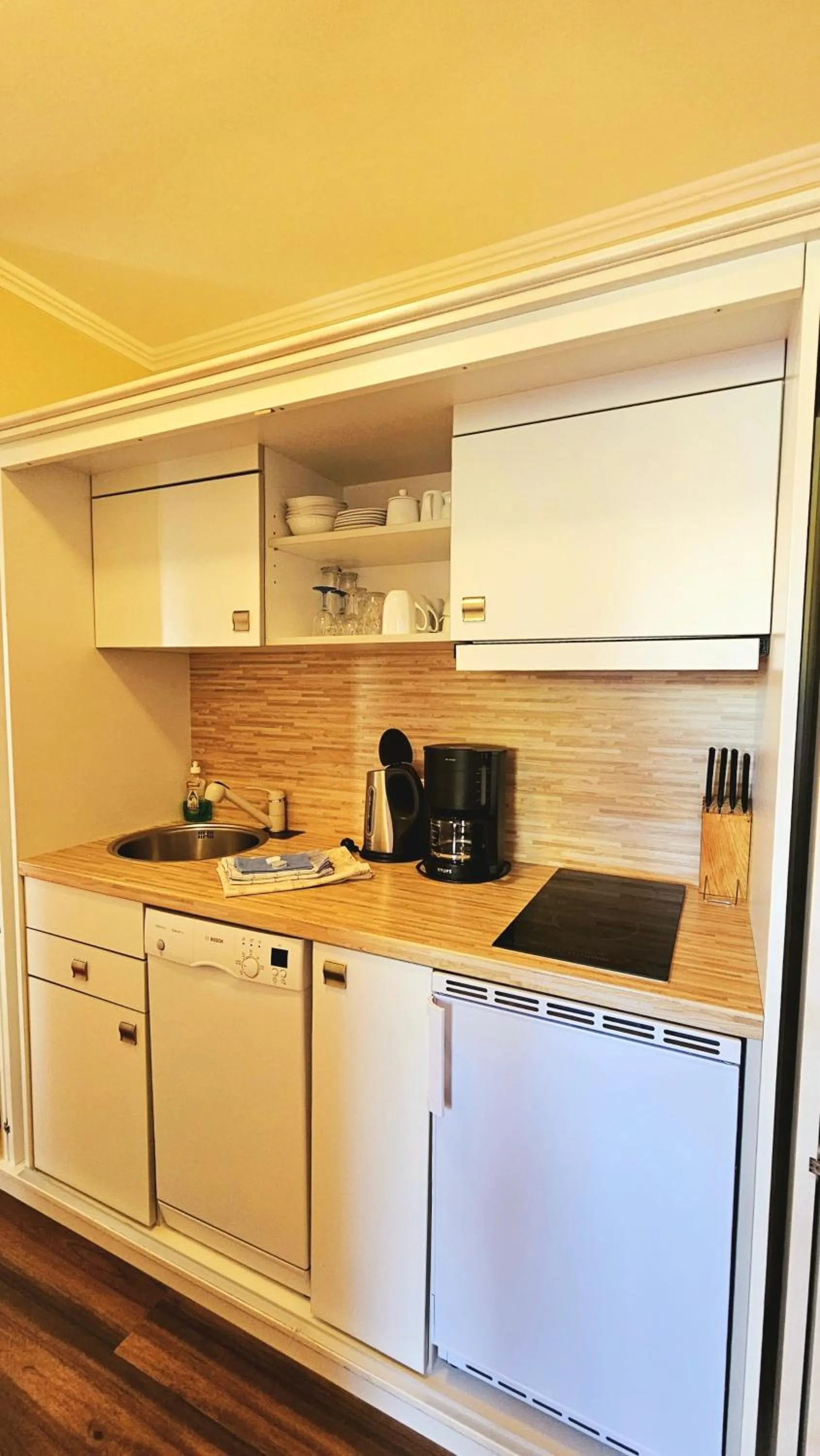 Kitchen or kitchenette in Hotel Godewind