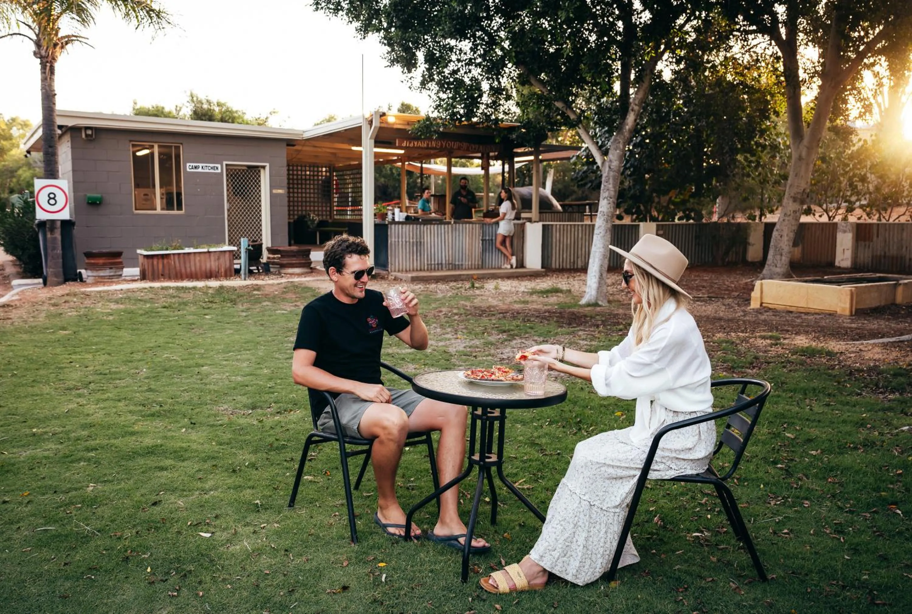 Evening entertainment in Capricorn Holiday Park