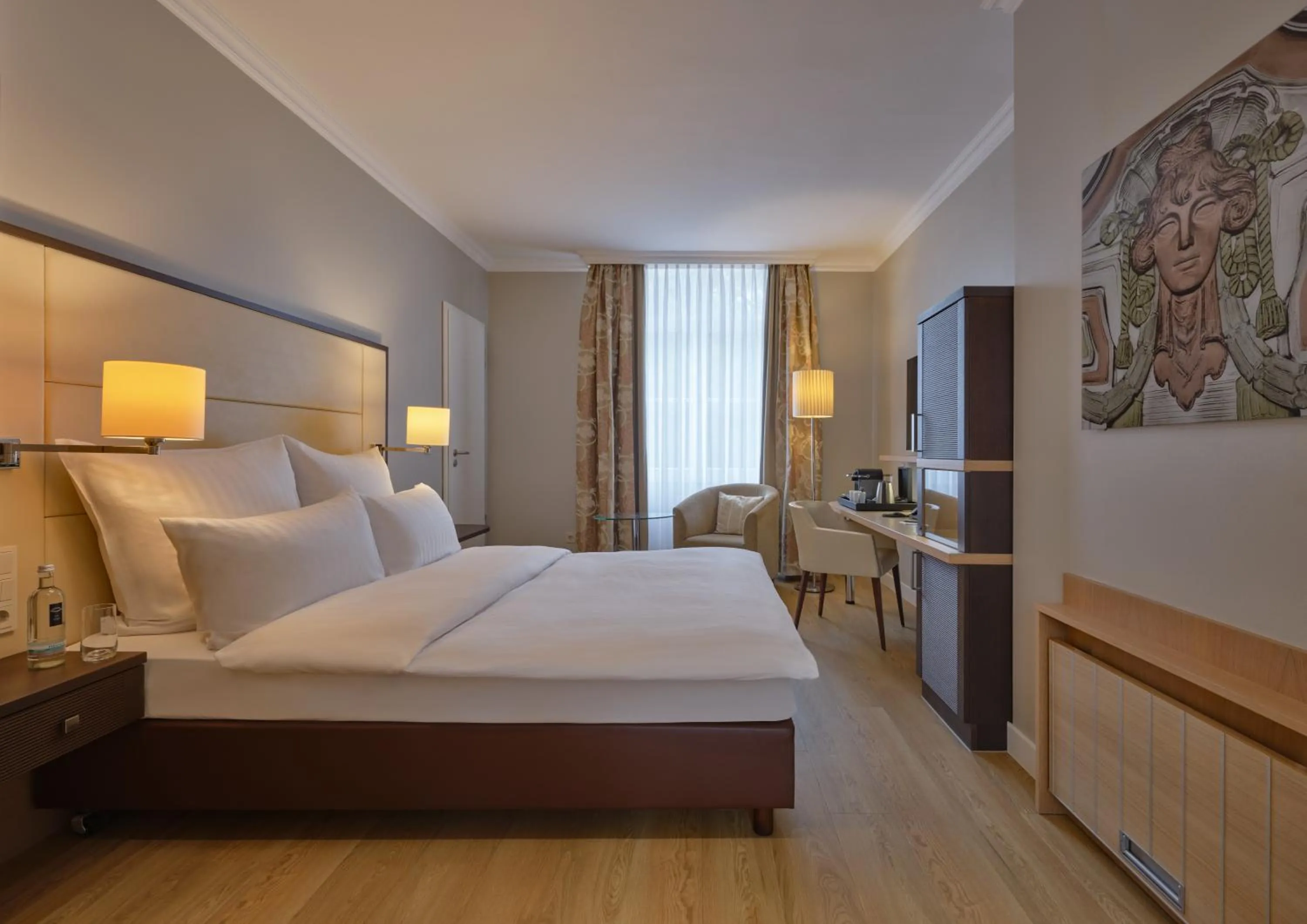 Bed in Steigenberger Hotel Bad Neuenahr