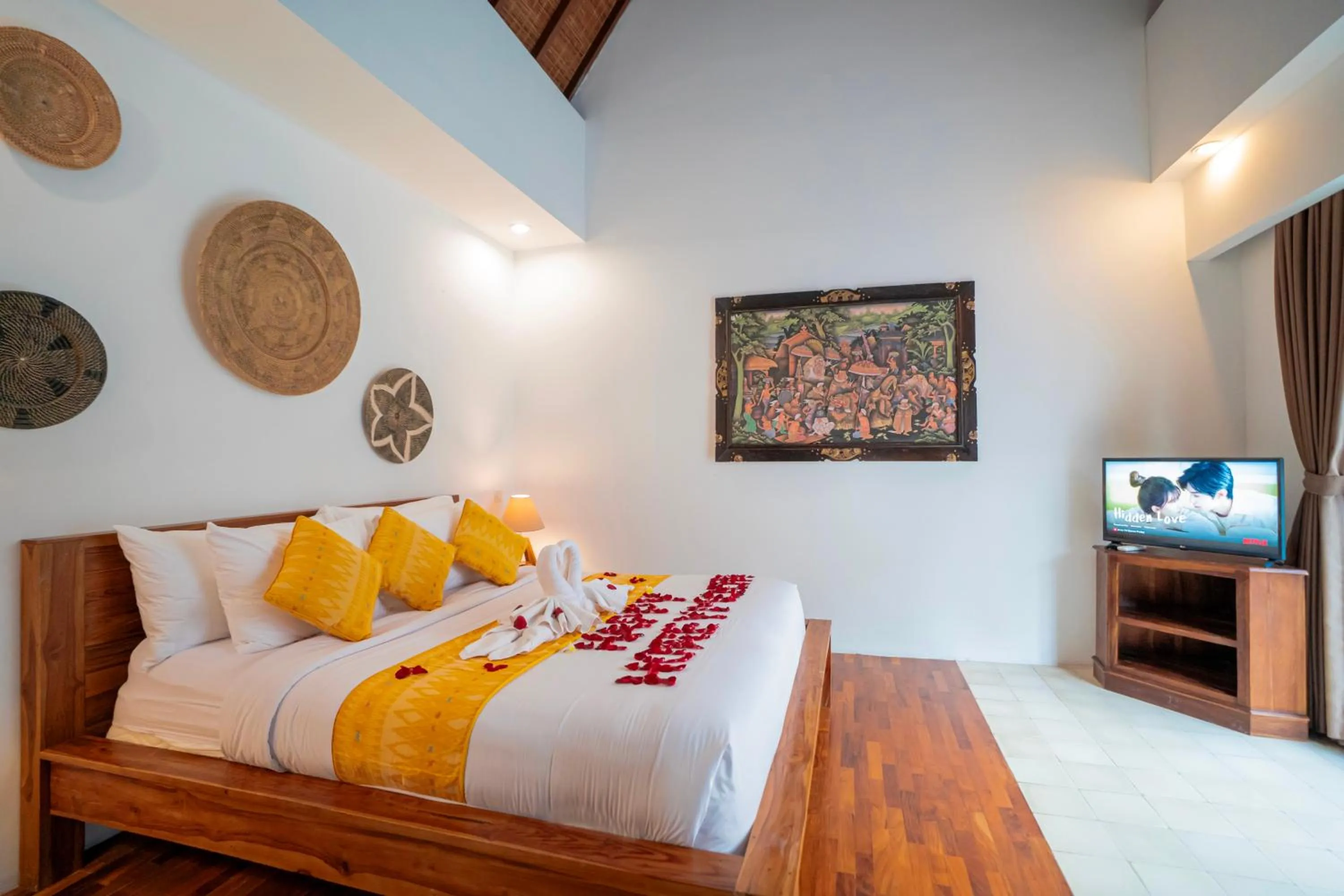 Communal lounge/ TV room, Bed in Kusuma Living and Villa Seminyak